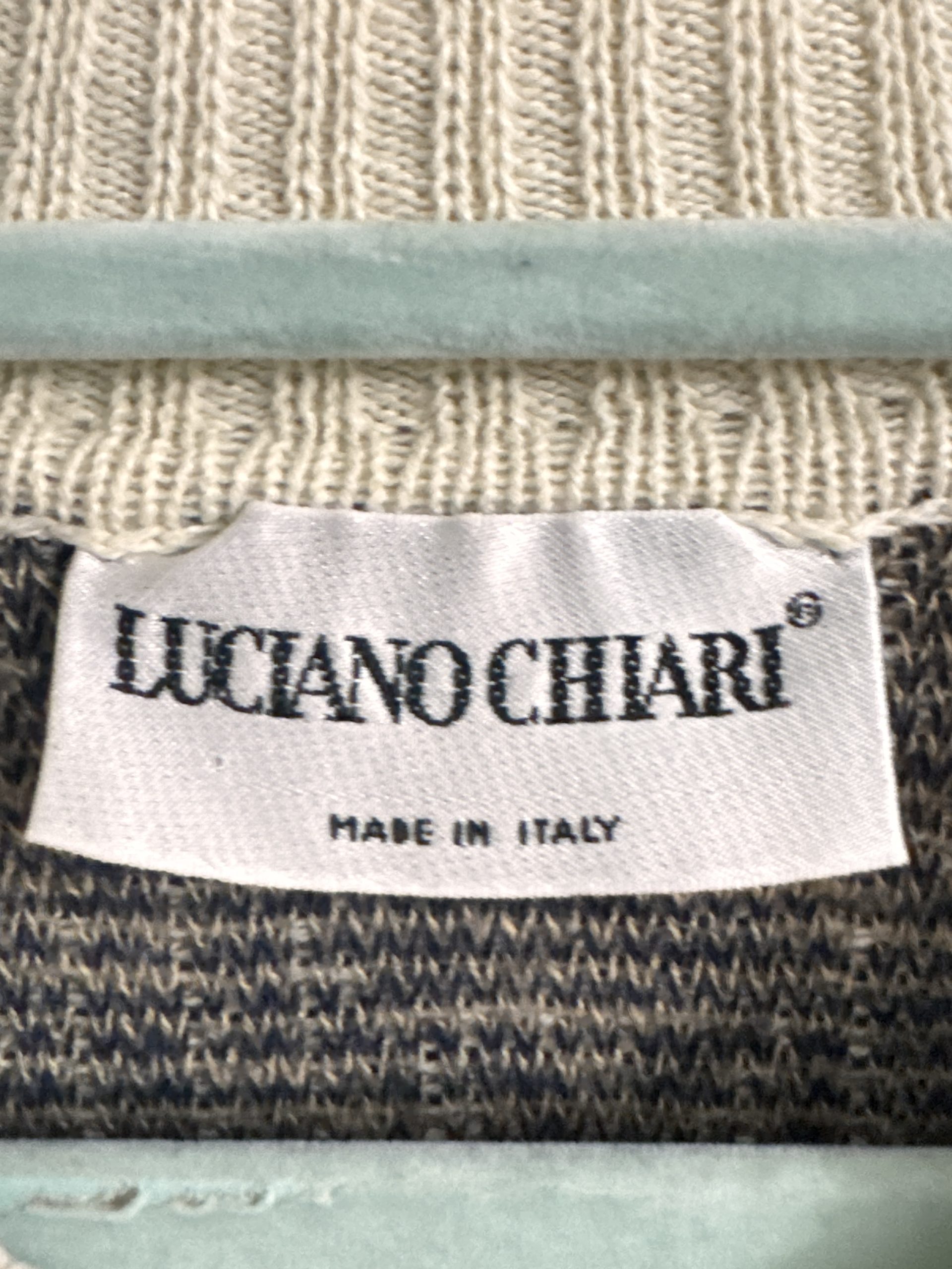 Ungaro Beige & Brown Patterned Knit Polo Sweater M 2857 image 6