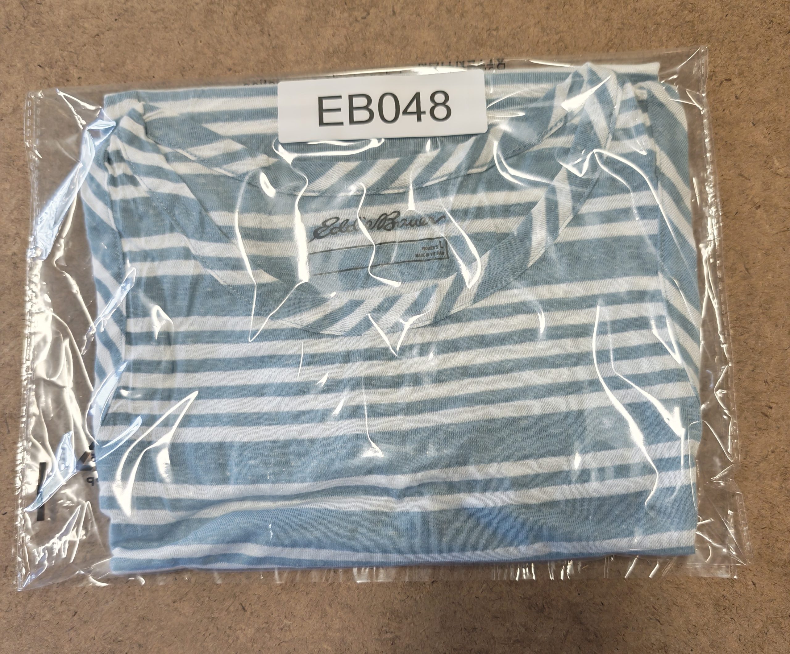 Eddie Bauer Blue & White Striped Women's Tank Top Large image 7