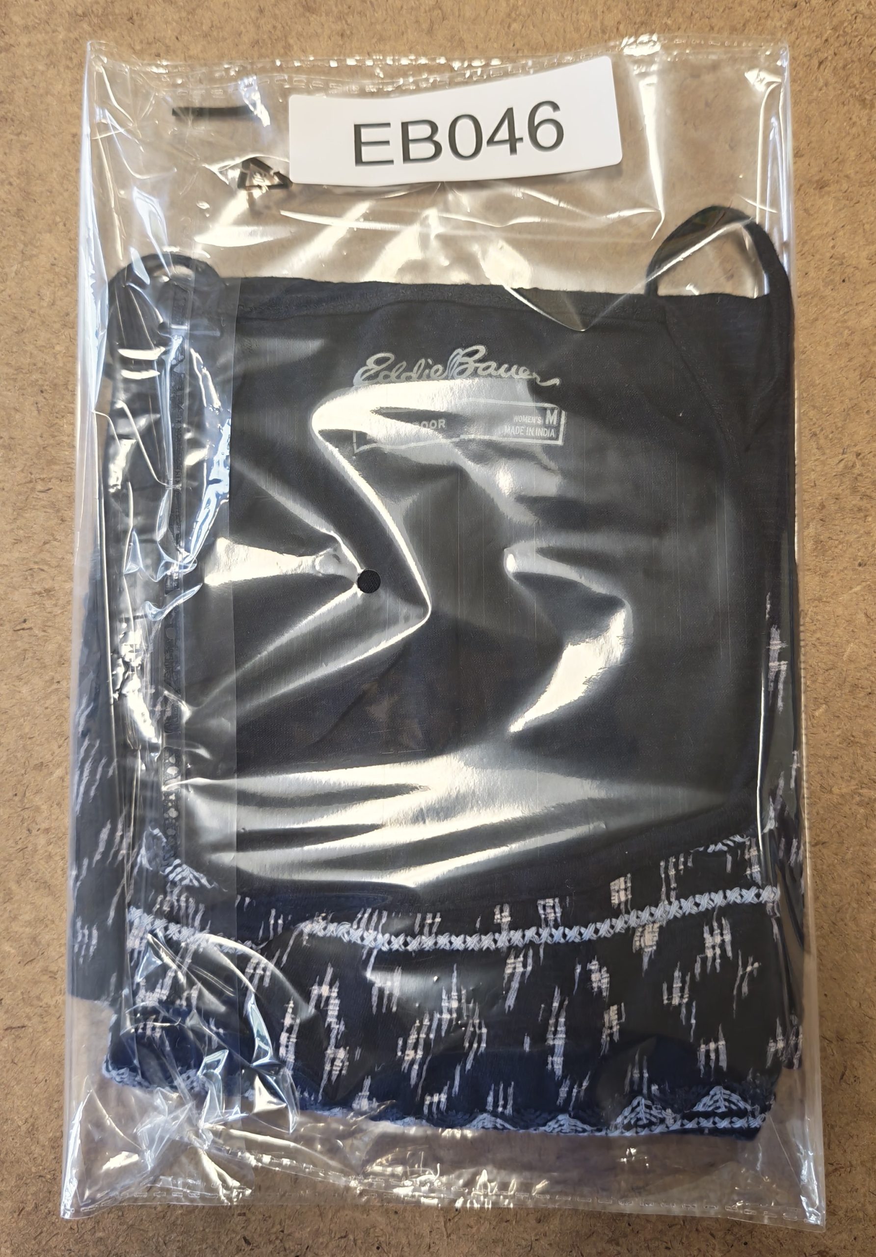 Eddie Bauer Blue Cotton Embroidered Spaghetti Strap Top M image 7