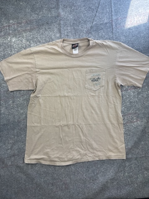 Harley Davidson Beige Pocket Graphic T Shirt XL