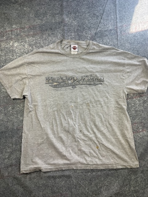 Harley Davidson Grey Graphic T Shirt 2XL