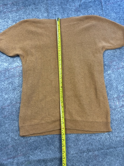 White Stuff Tan Knit Short Sleeve Sweater image 7