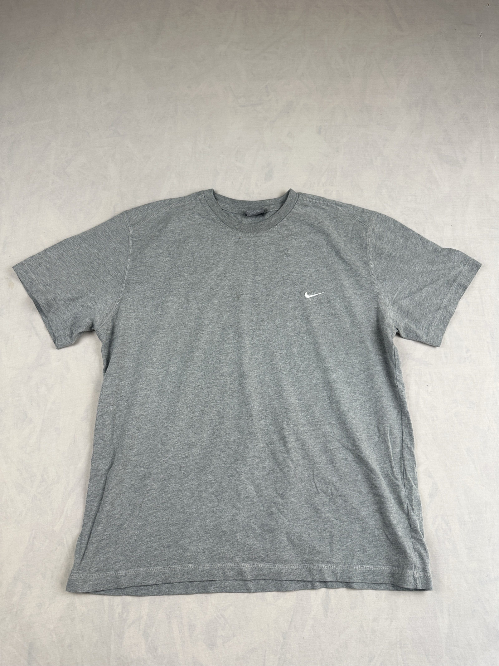 Nike Grey Cotton Crew Neck T-Shirt Size L
