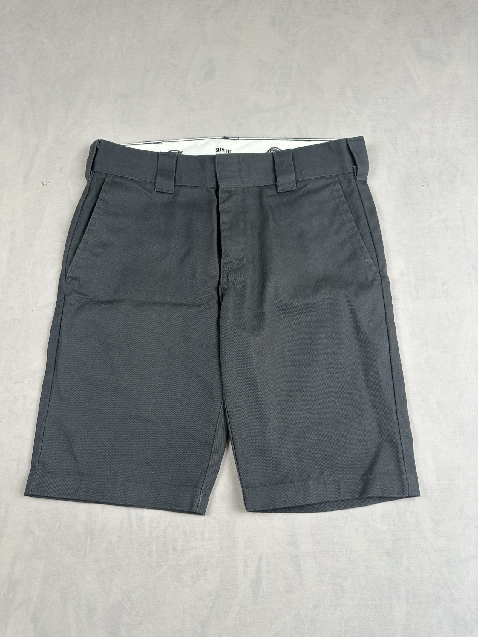 Dickies Black Slim Fit Shorts Waist 30