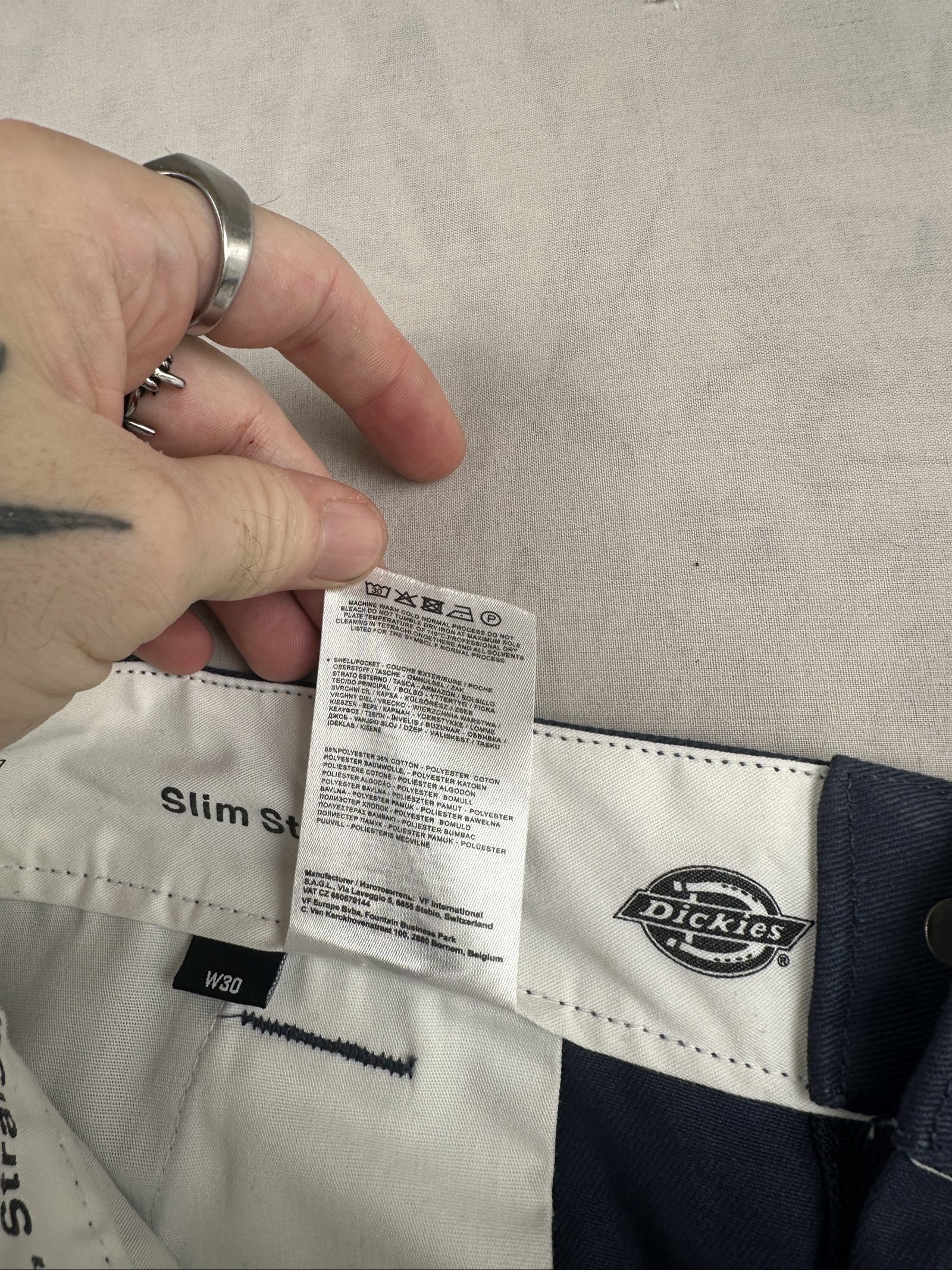 Dickies Navy Work Shorts Waist 30 image 7