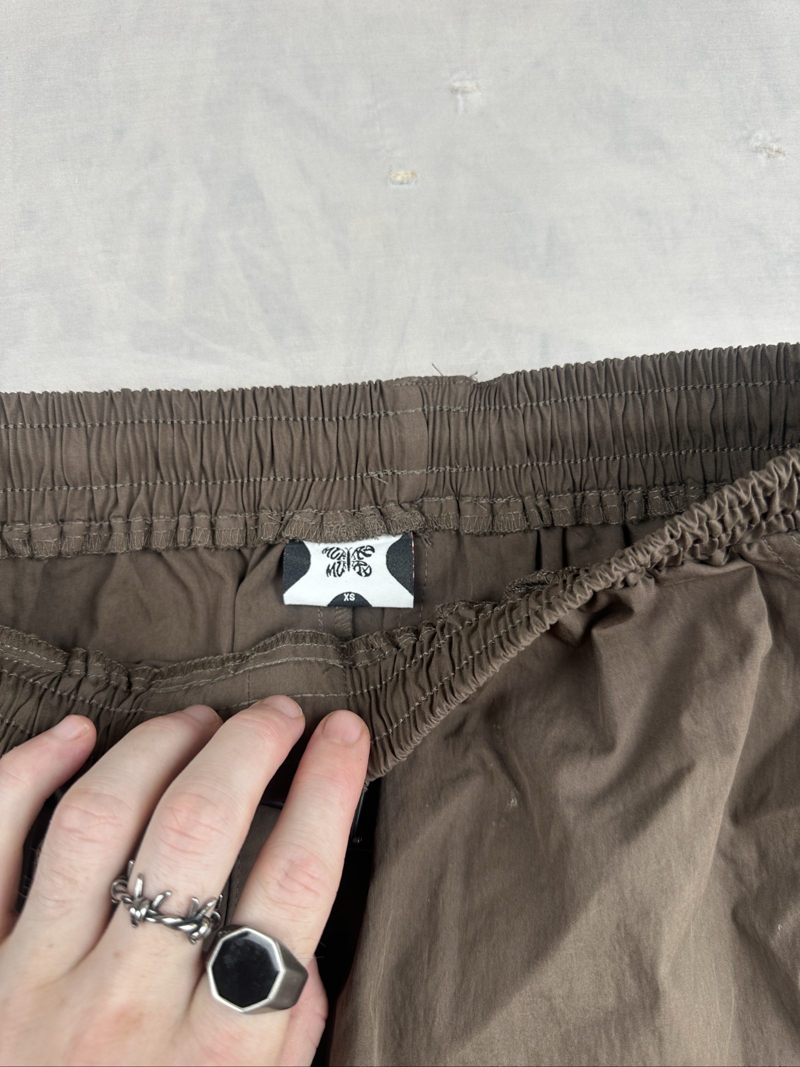 Mertra Brown Cargo Trousers XS Cotton Nylon Blend image 3
