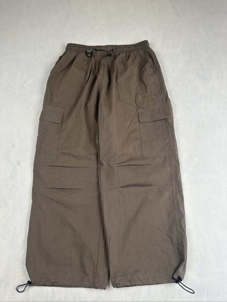 Mertra Brown Parachute Cargos Trousers XS Cotton Nylon Blend