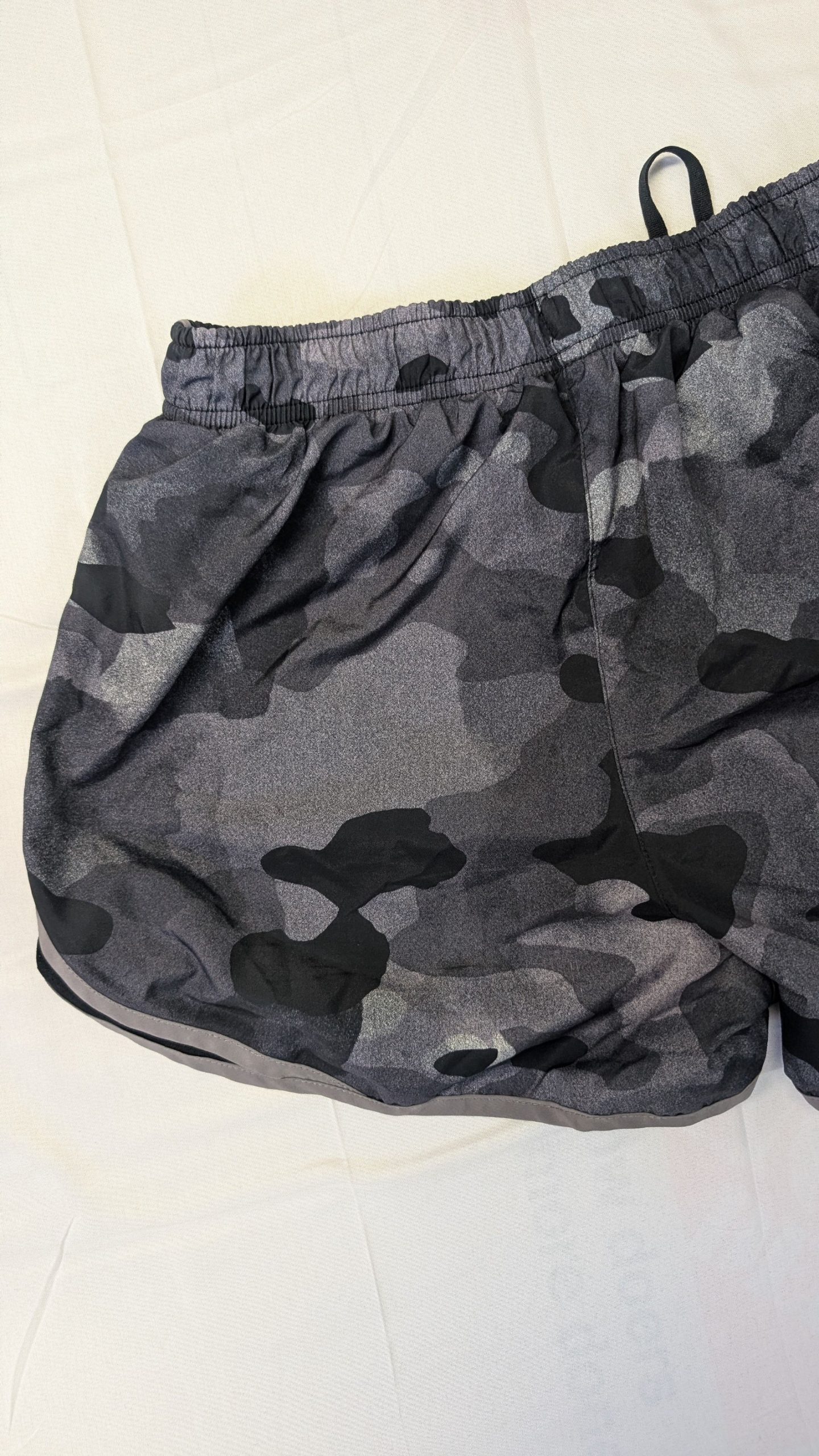 Nike Black & Grey Camo Dri-FIT Running Shorts Medium image 7