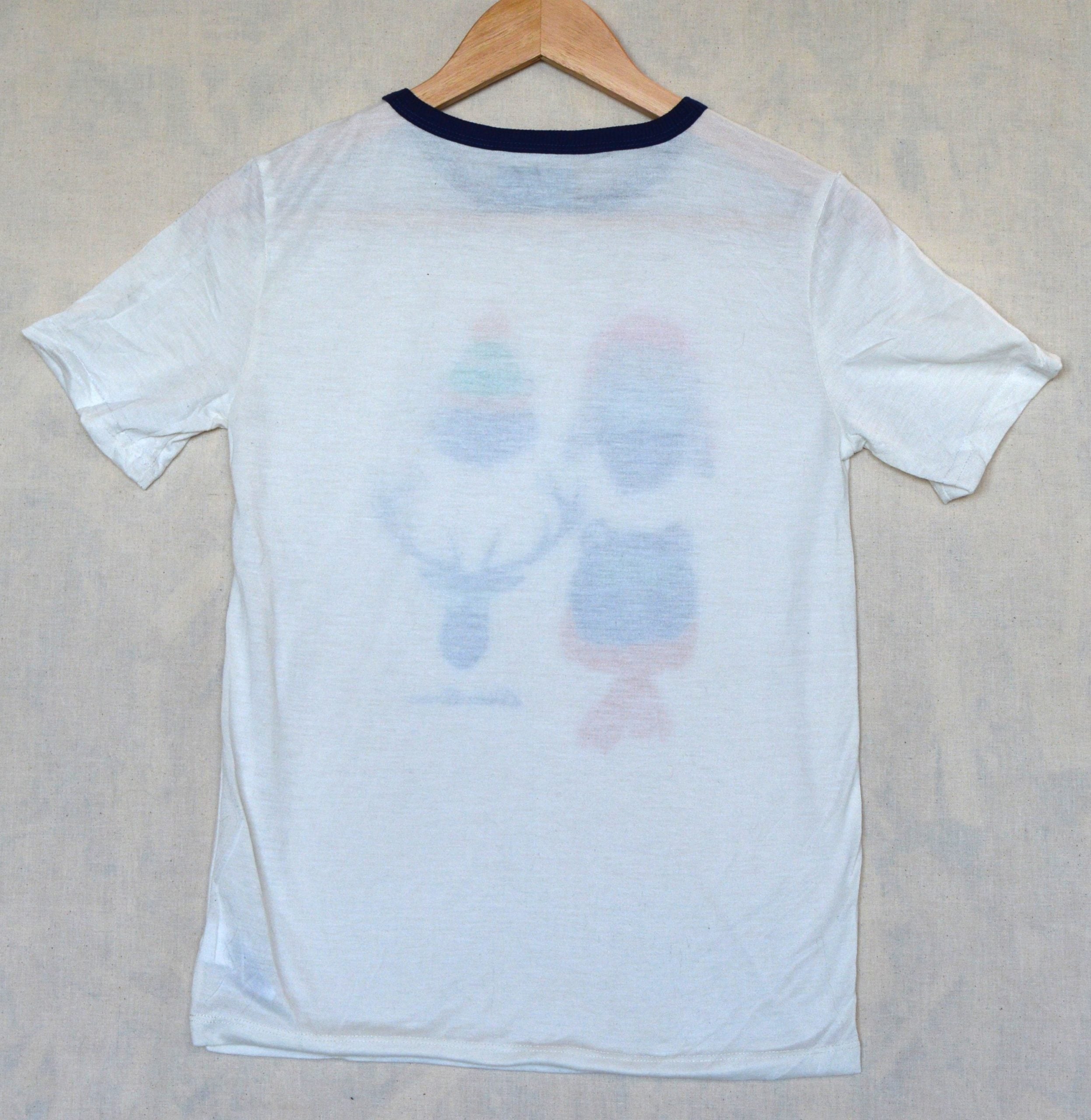 Eddie Bauer White & Navy Kids Graphic T-Shirt M 10/12 Polyester image 2