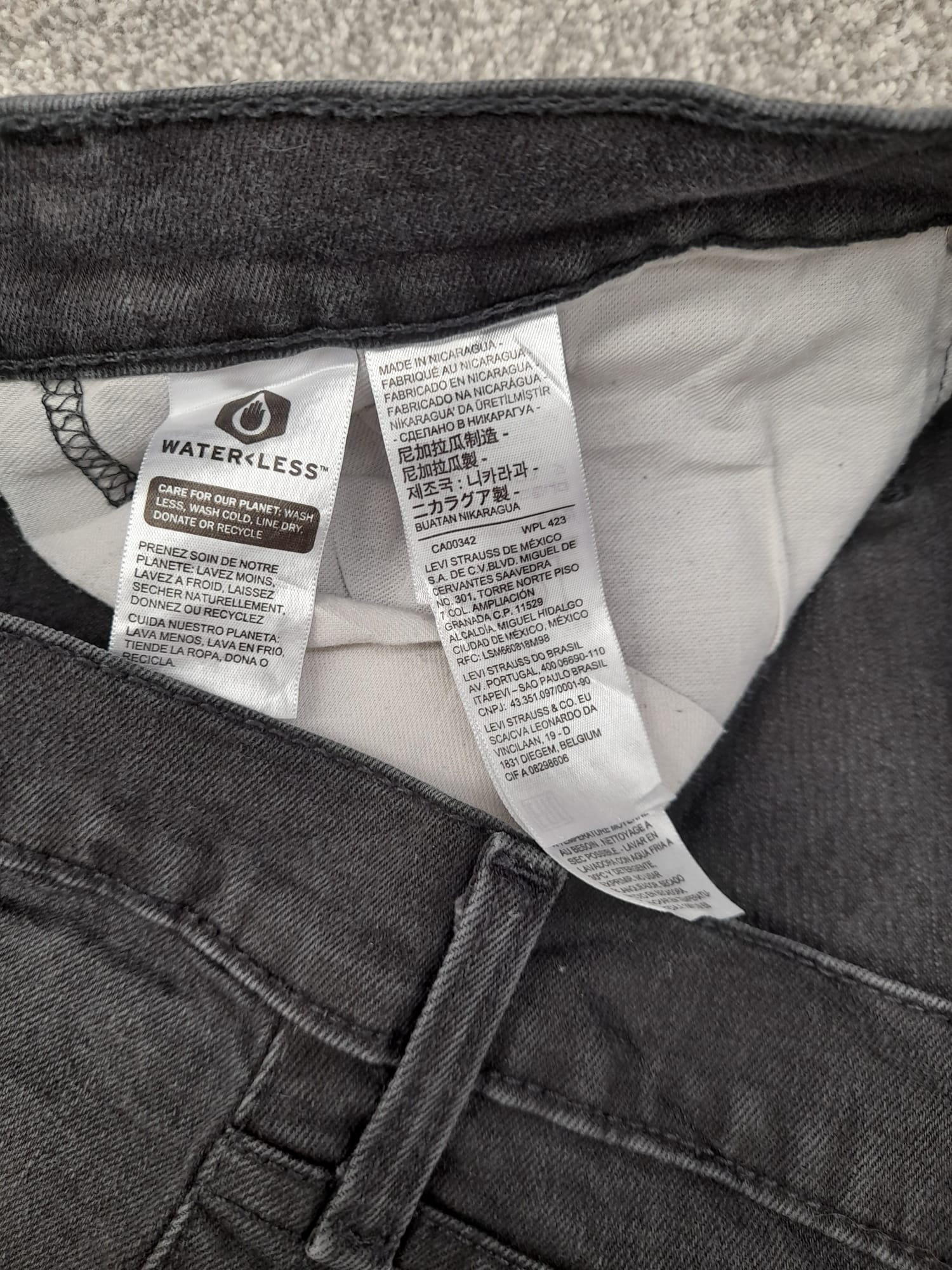 Levi's Black 511 Slim Fit Denim Jeans 36" image 4