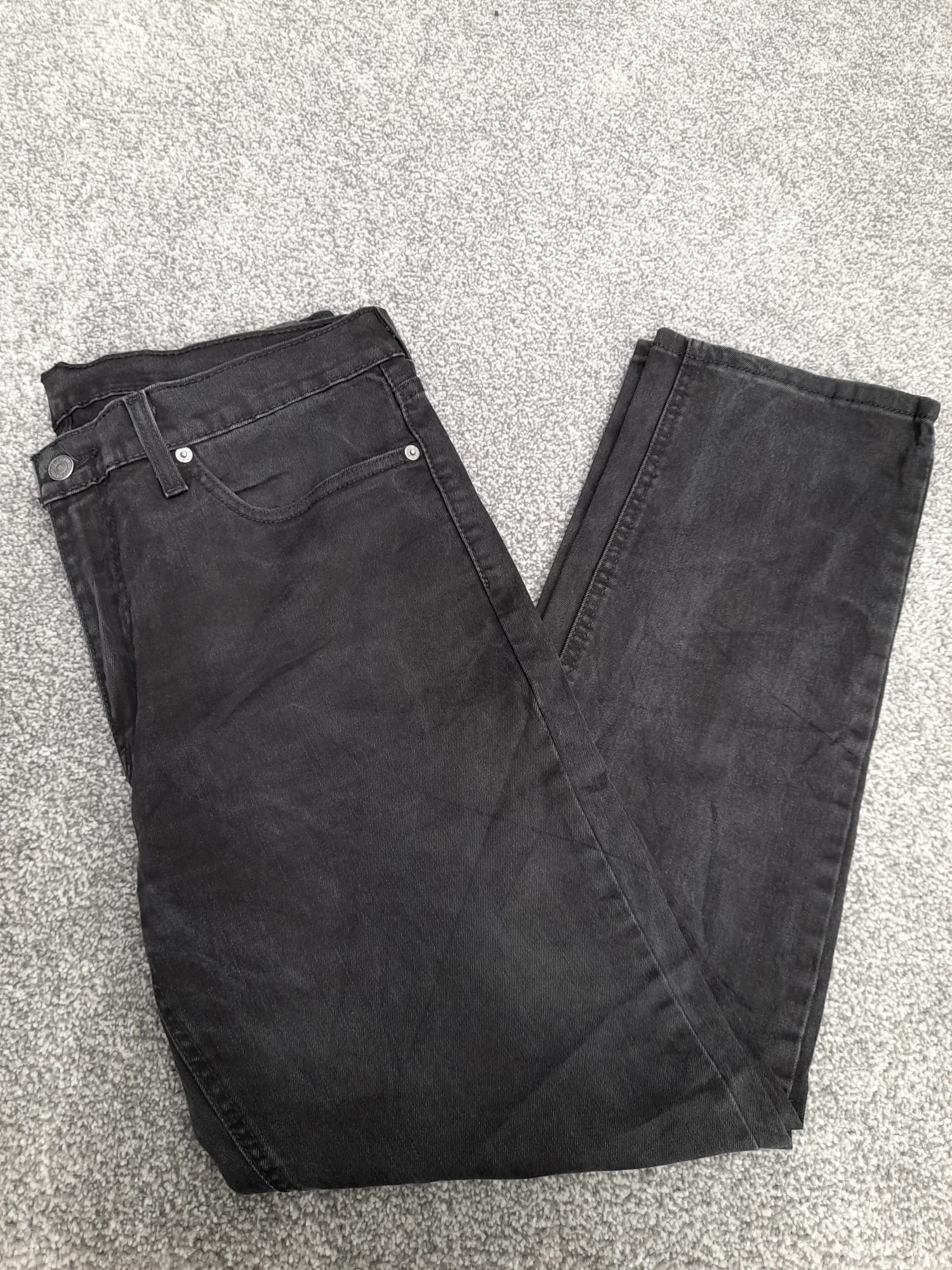 Levi's Black 541 Athletic Fit Denim Jeans Red Tab 34" image 4