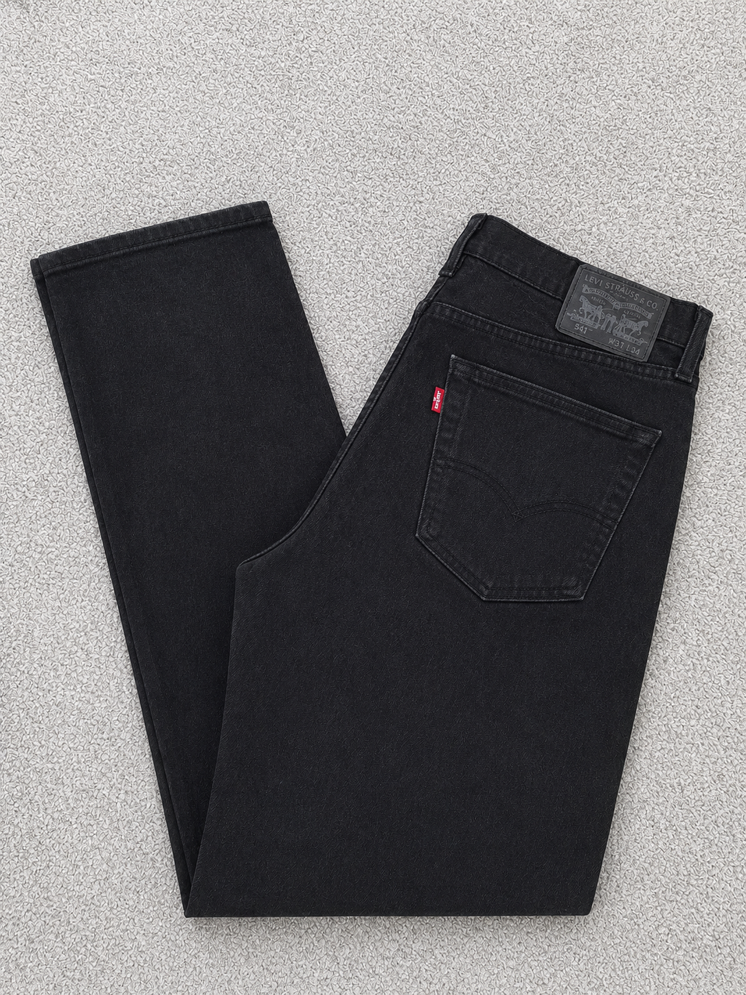 Levi's Black 541 Athletic Fit Denim Jeans Red Tab 34"