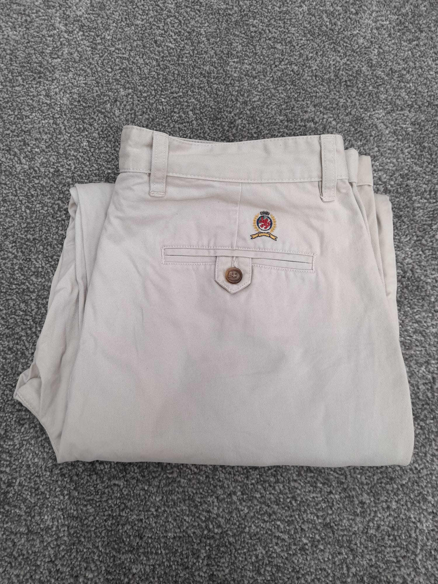 Tommy Hilfiger Beige Cotton Trousers 33" image 2