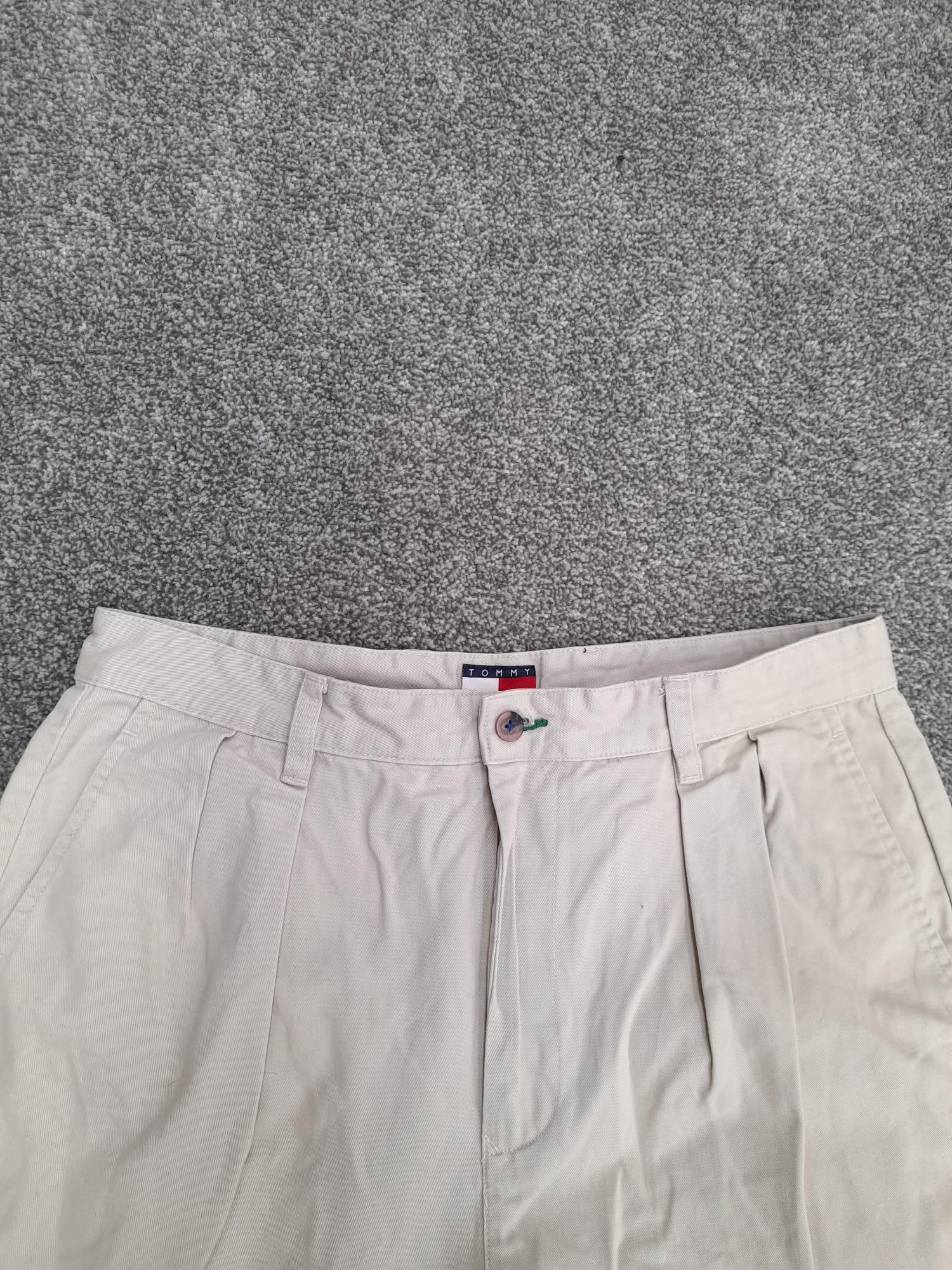 Tommy Hilfiger Beige Cotton Trousers 33" image 6