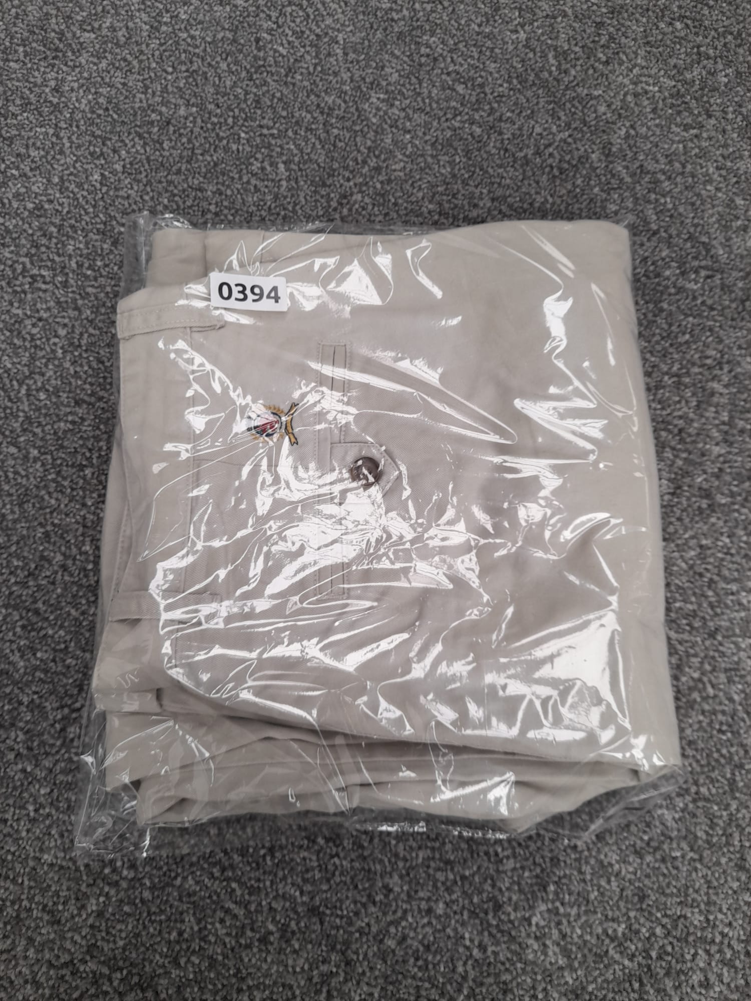 Tommy Hilfiger Beige Cotton Trousers 33" image 7