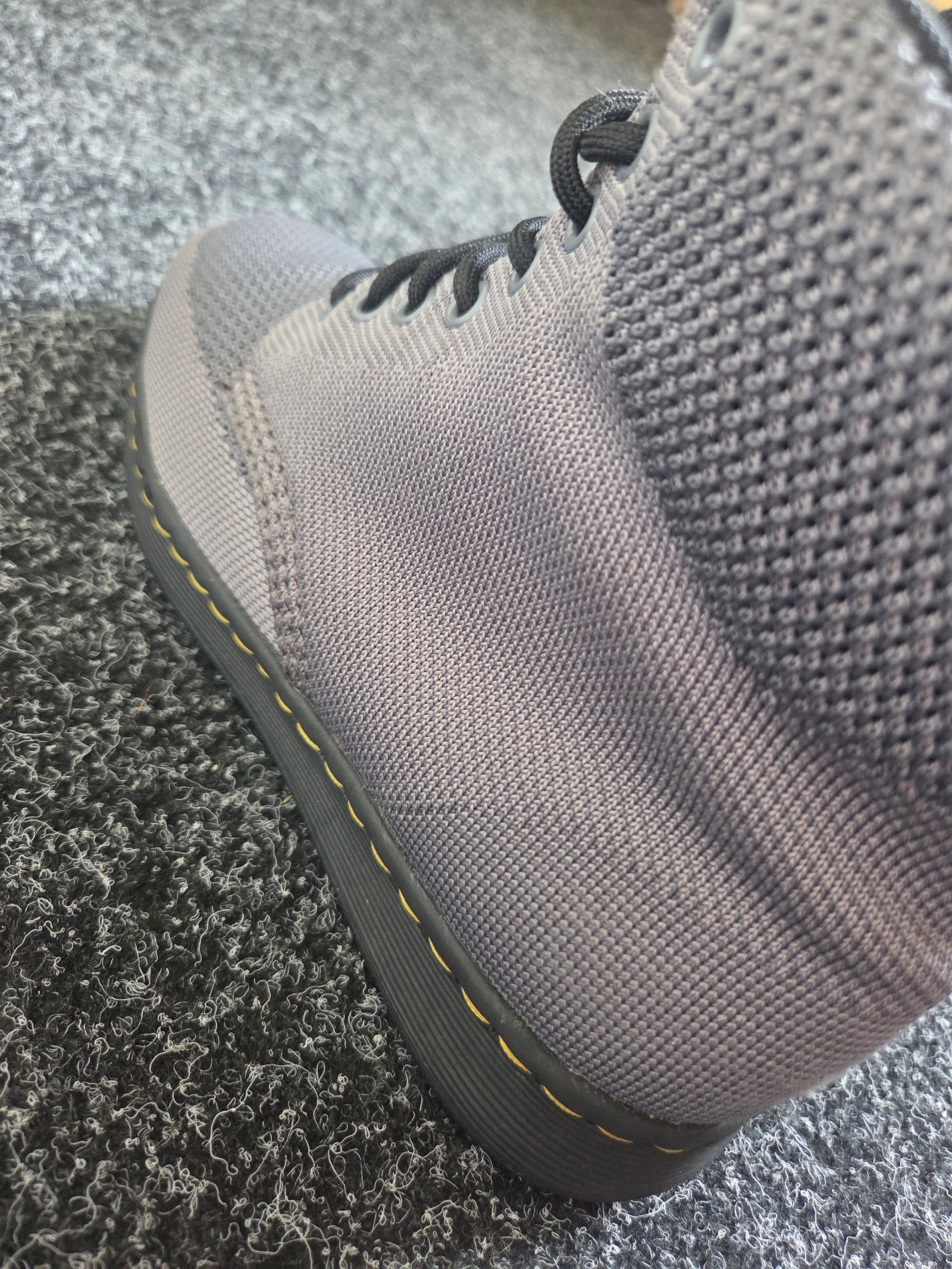 Dr. Martens Knit Rigal Boots Grey Women’s UK 6.5 Lightweight SoftWair Ankle Boots image 6