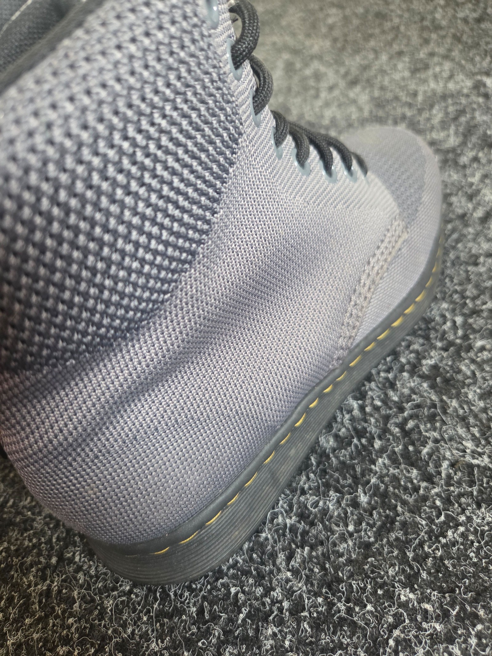 Dr. Martens Knit Rigal Boots Grey Women’s UK 6.5 Lightweight SoftWair Ankle Boots image 7