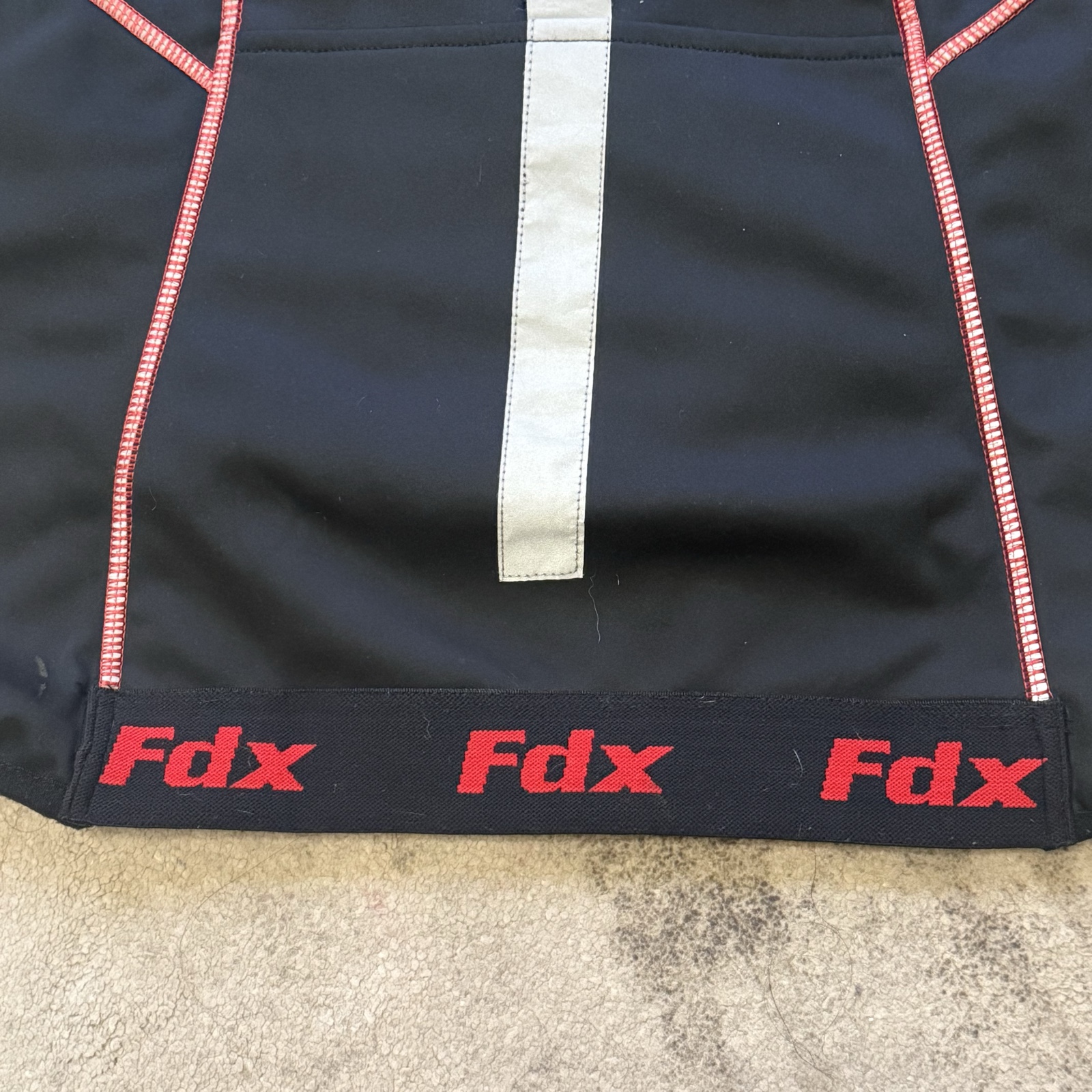 FDX Softshell Cycling Jacket Medium Black/Red Full Zip Windproof (Menswear) image 4