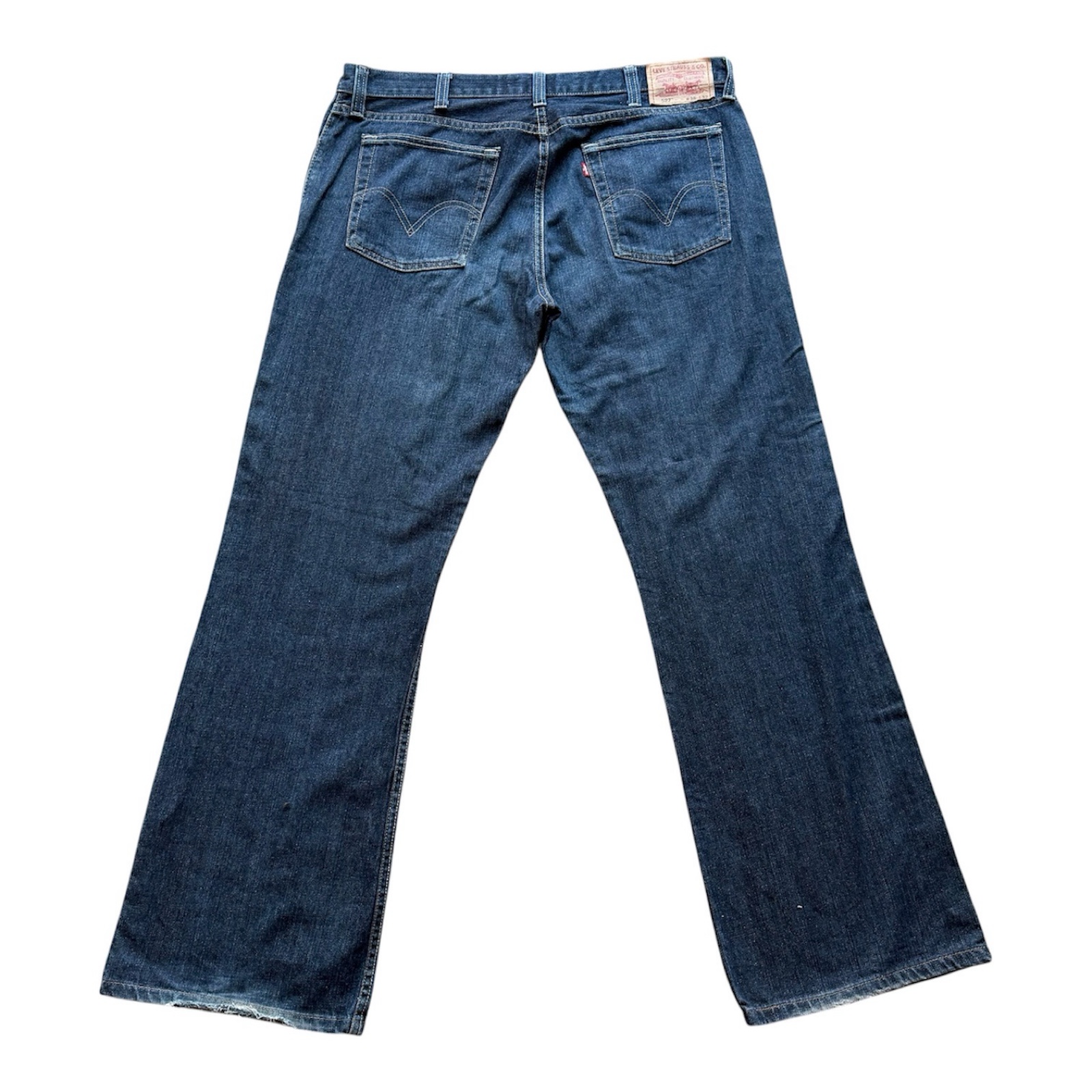 Levi’s 527 Low Boot Cut Jeans W42 L31 Dark Blue Denim (Menswear) image 2