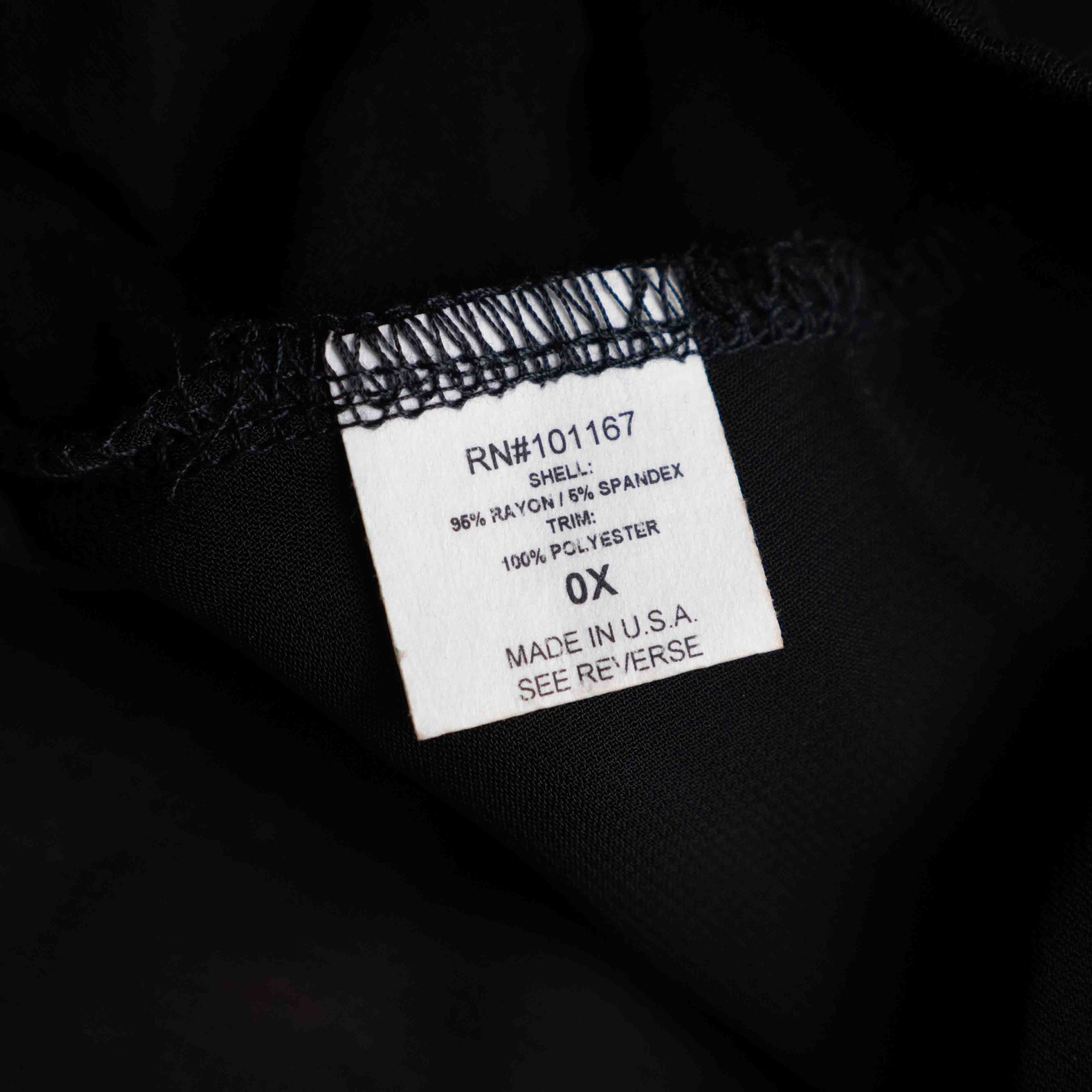 Cha Cha Vente Black High Low Sheer Back Long Sleeve Top One Size Pre-Owned image 8