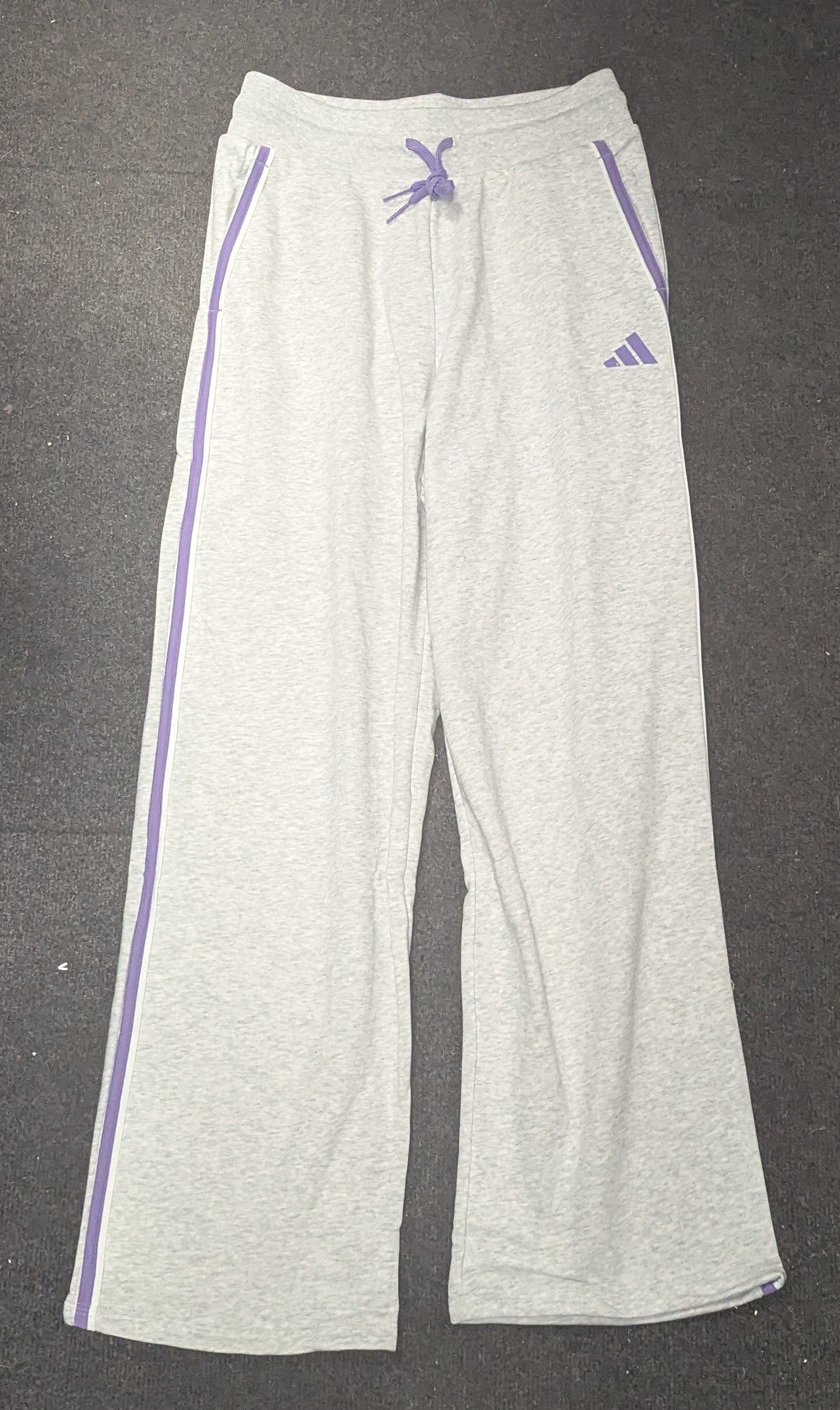 Adidas Grey & Purple Cb Pt Ld99 Sweatpants Medium Women's Lounge Pants (A) image 2