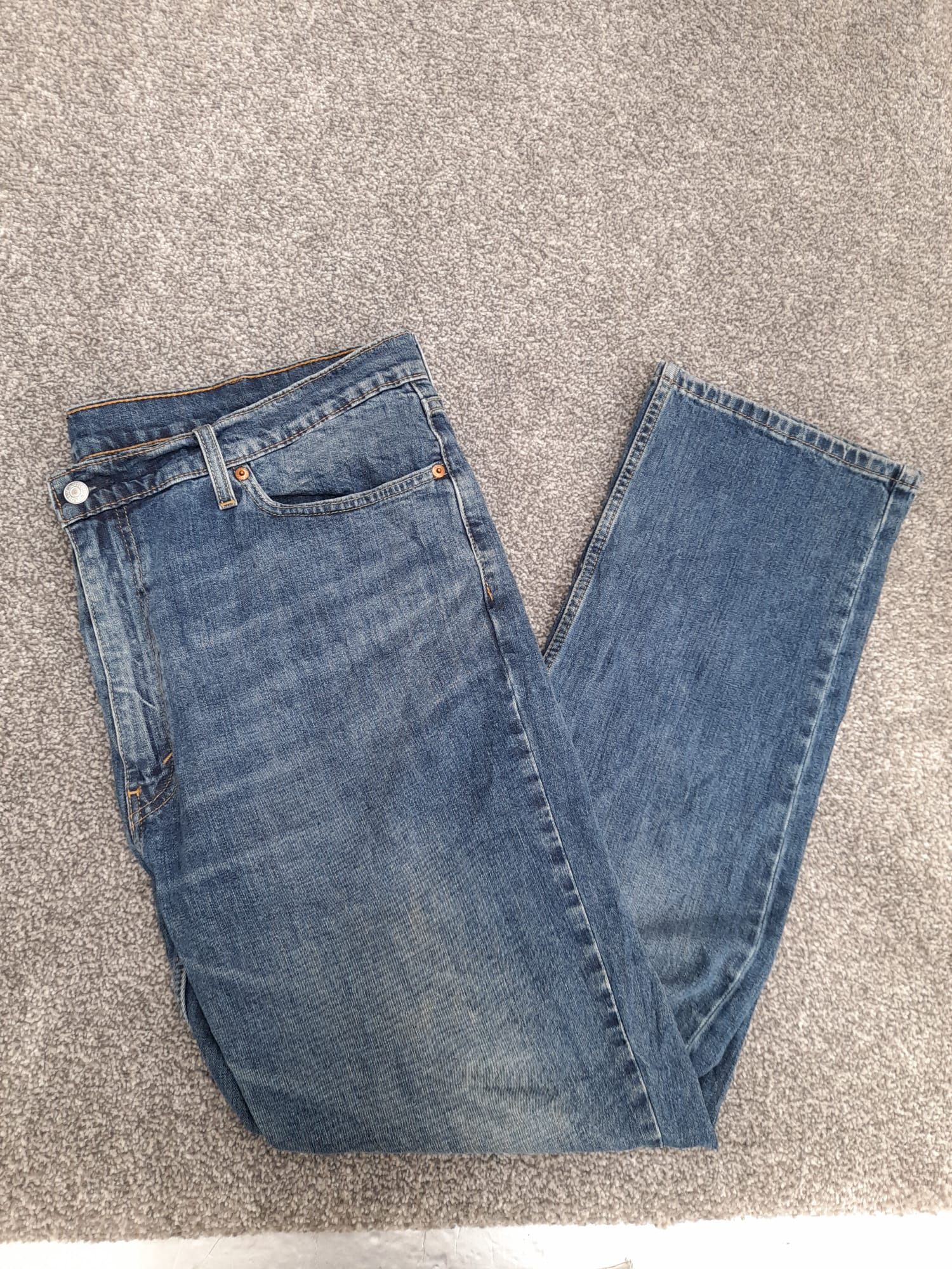 Levi's Blue Denim 514 Regular Fit Jeans Red Tab 40" image 5