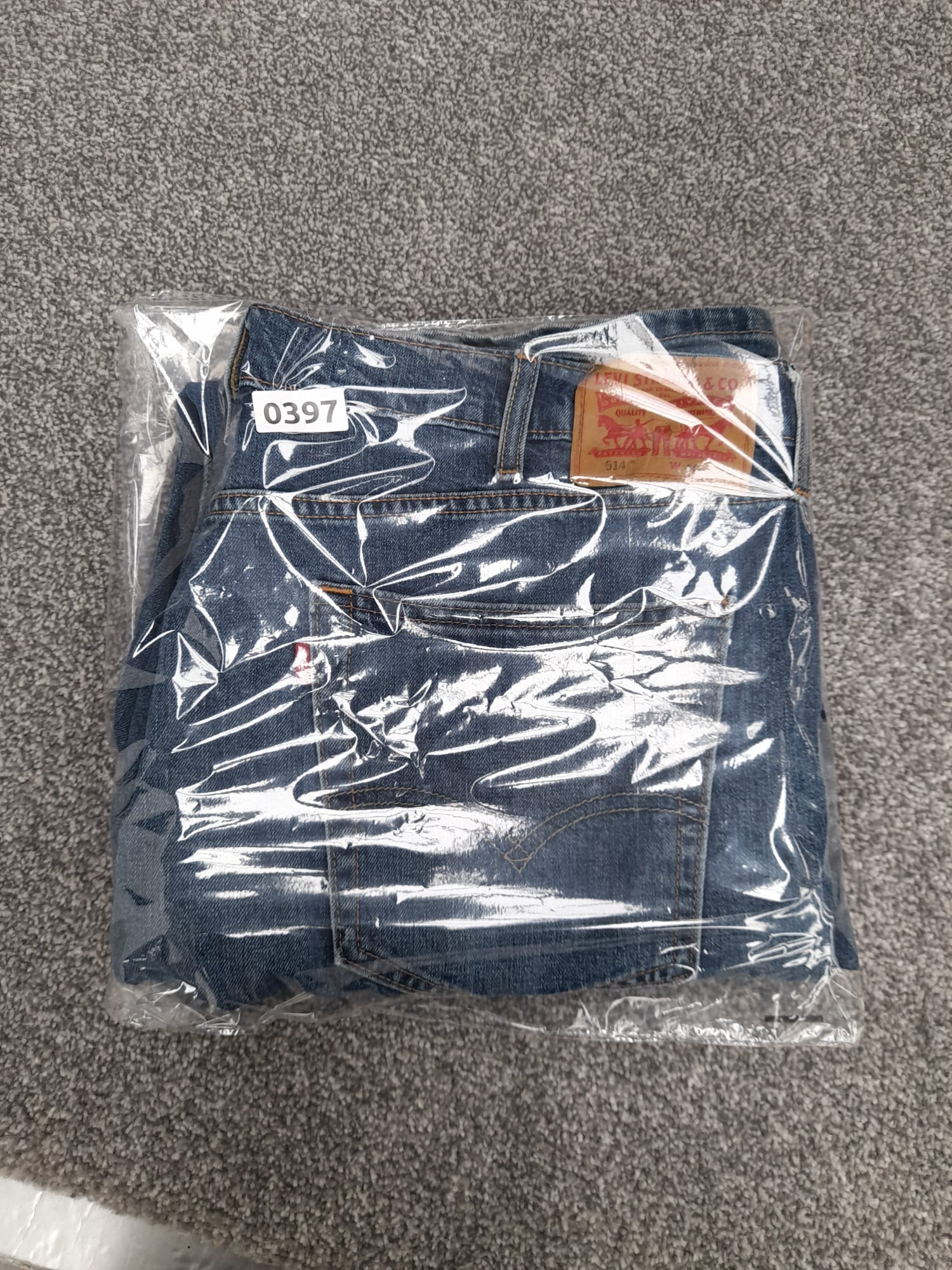 Levi's Blue Denim 514 Regular Fit Jeans Red Tab 40" image 6