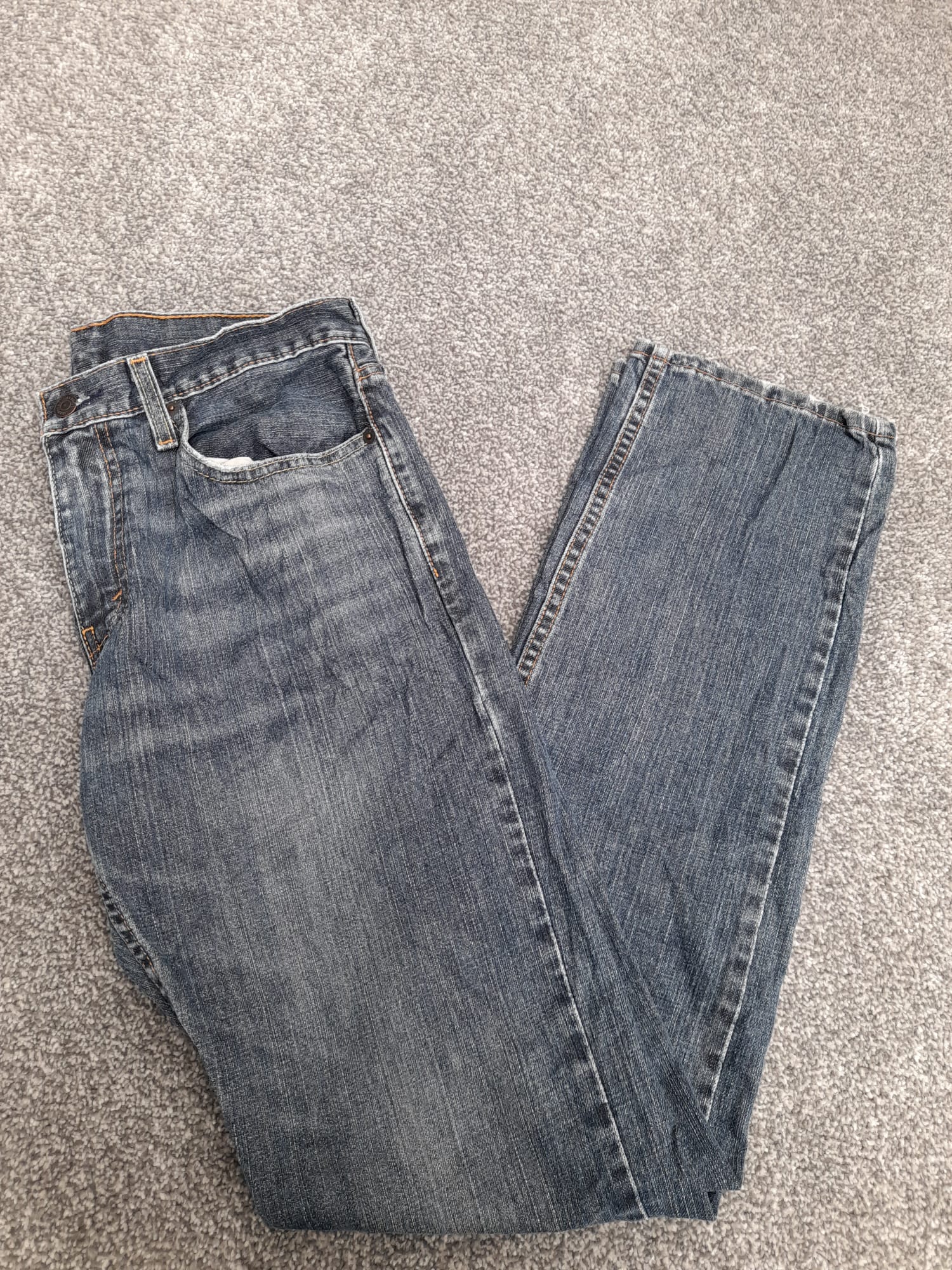 Levi's Blue 559 Loose Fit Denim Jeans Red Tab 30" image 5
