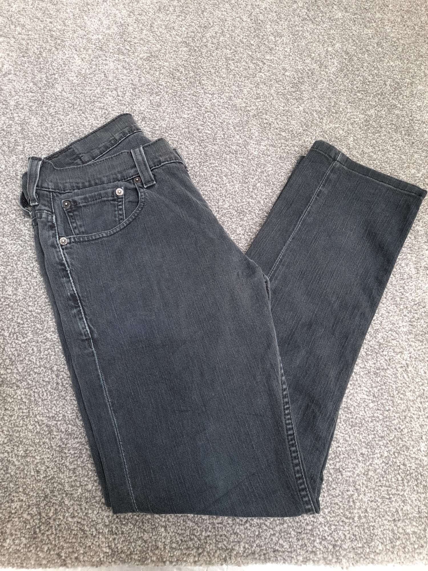 Levi's Black 511 Skinny Jeans Red Tab 32" image 6