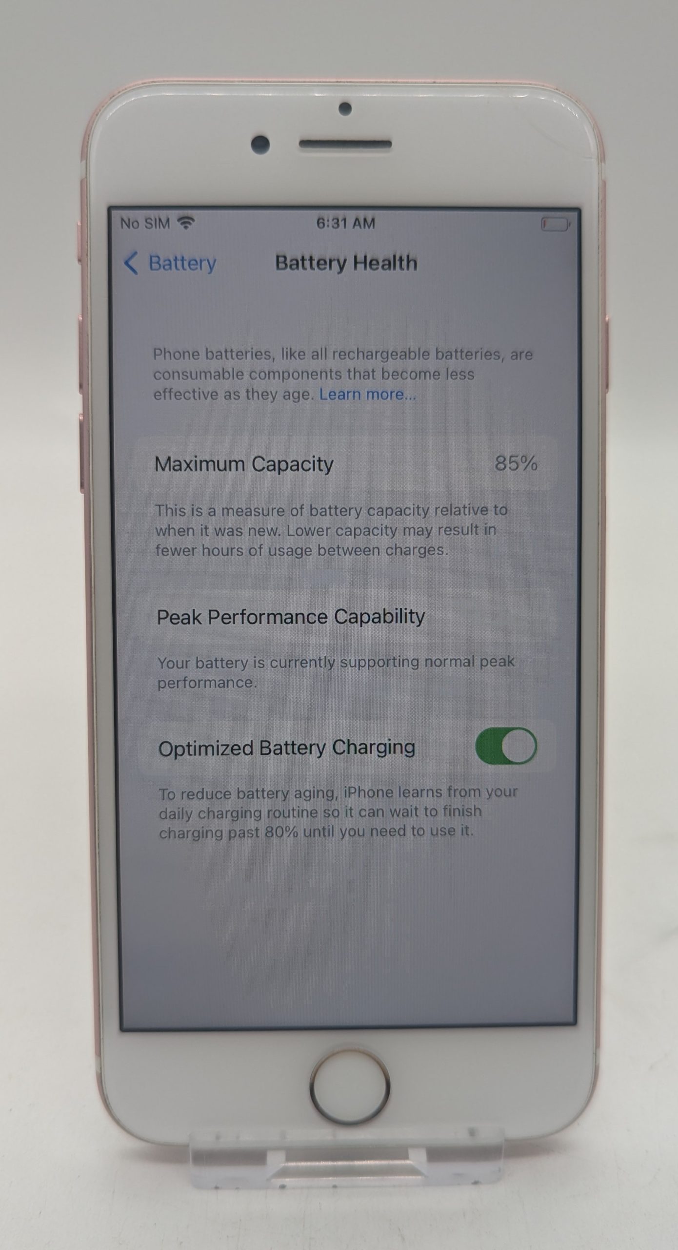 Apple Rose Gold iPhone 7 32GB Unlocked Good Condition (B Grade) image 5