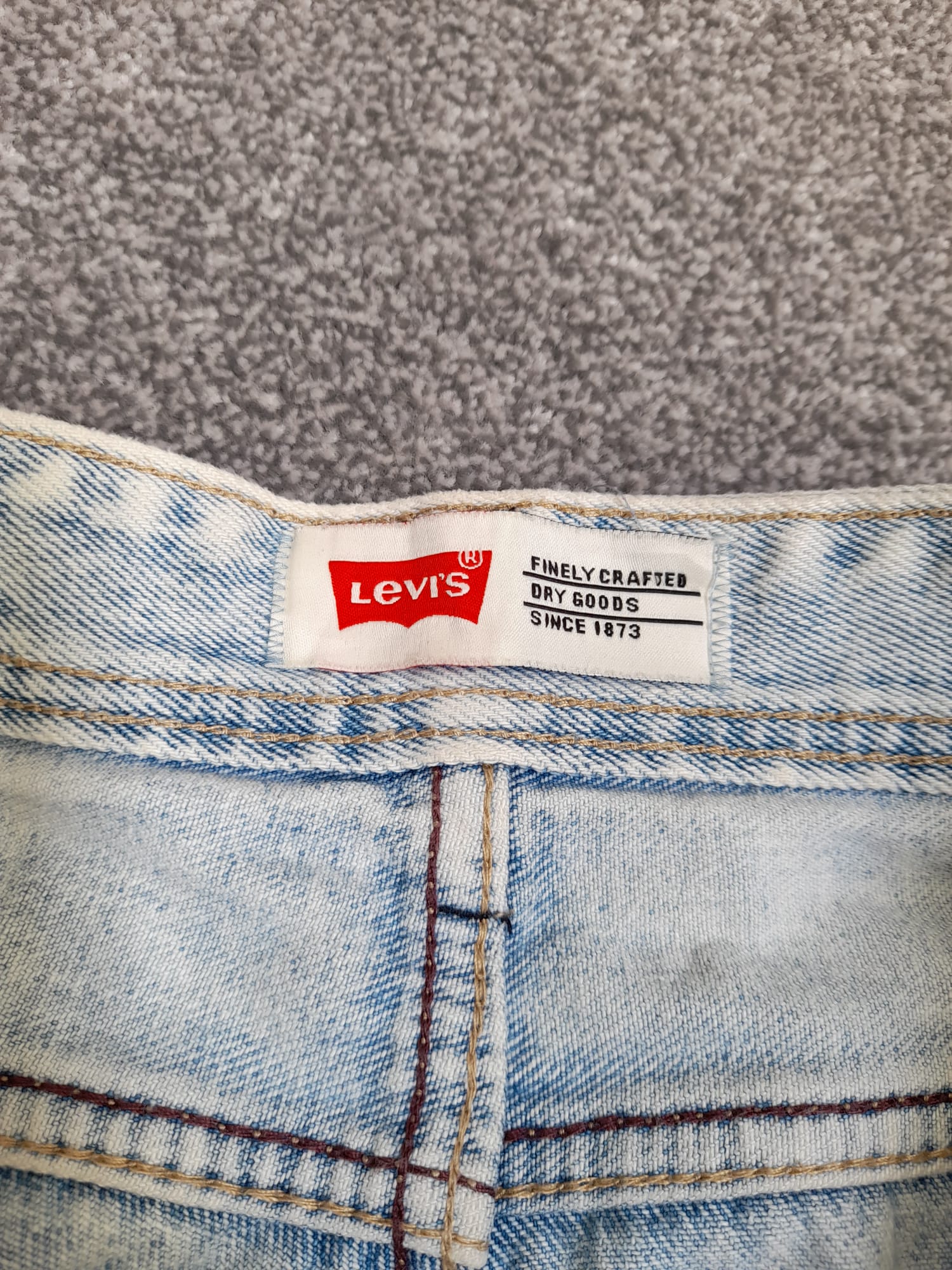 Levi's Light Blue 514 Slim Fit Jeans Red Tab 34" image 5