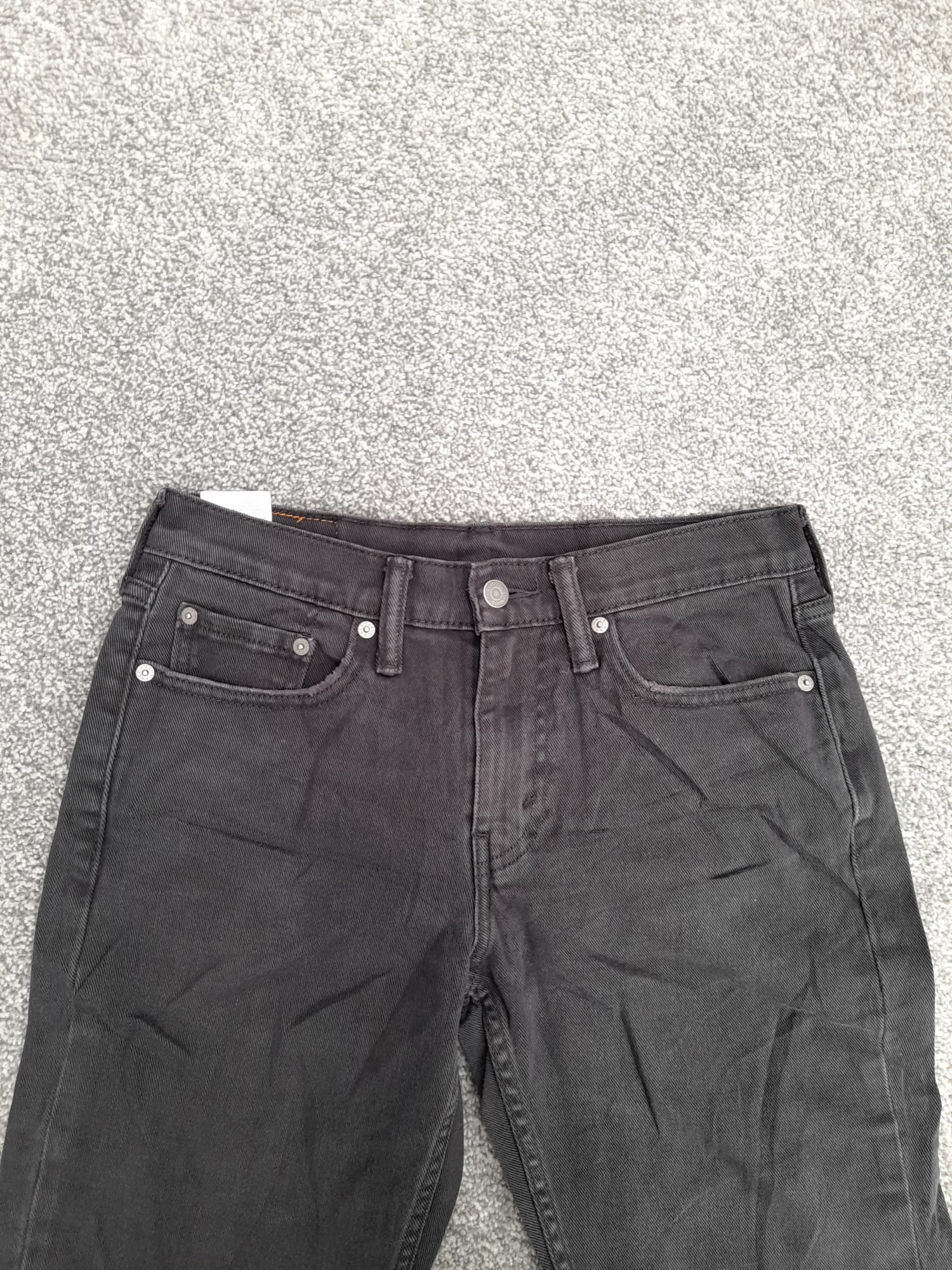 Levi's Black 514 Slim Straight Jeans White Tab 29" image 6