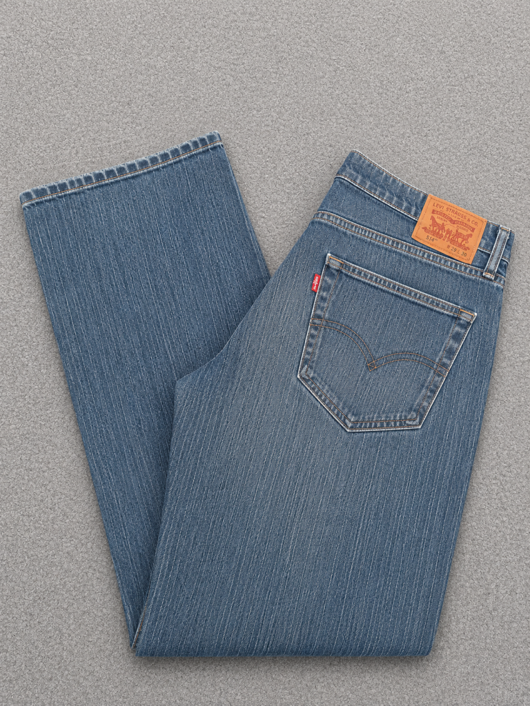 Levi's Blue Stripe Pattern Denim Jeans Red Tab 34"