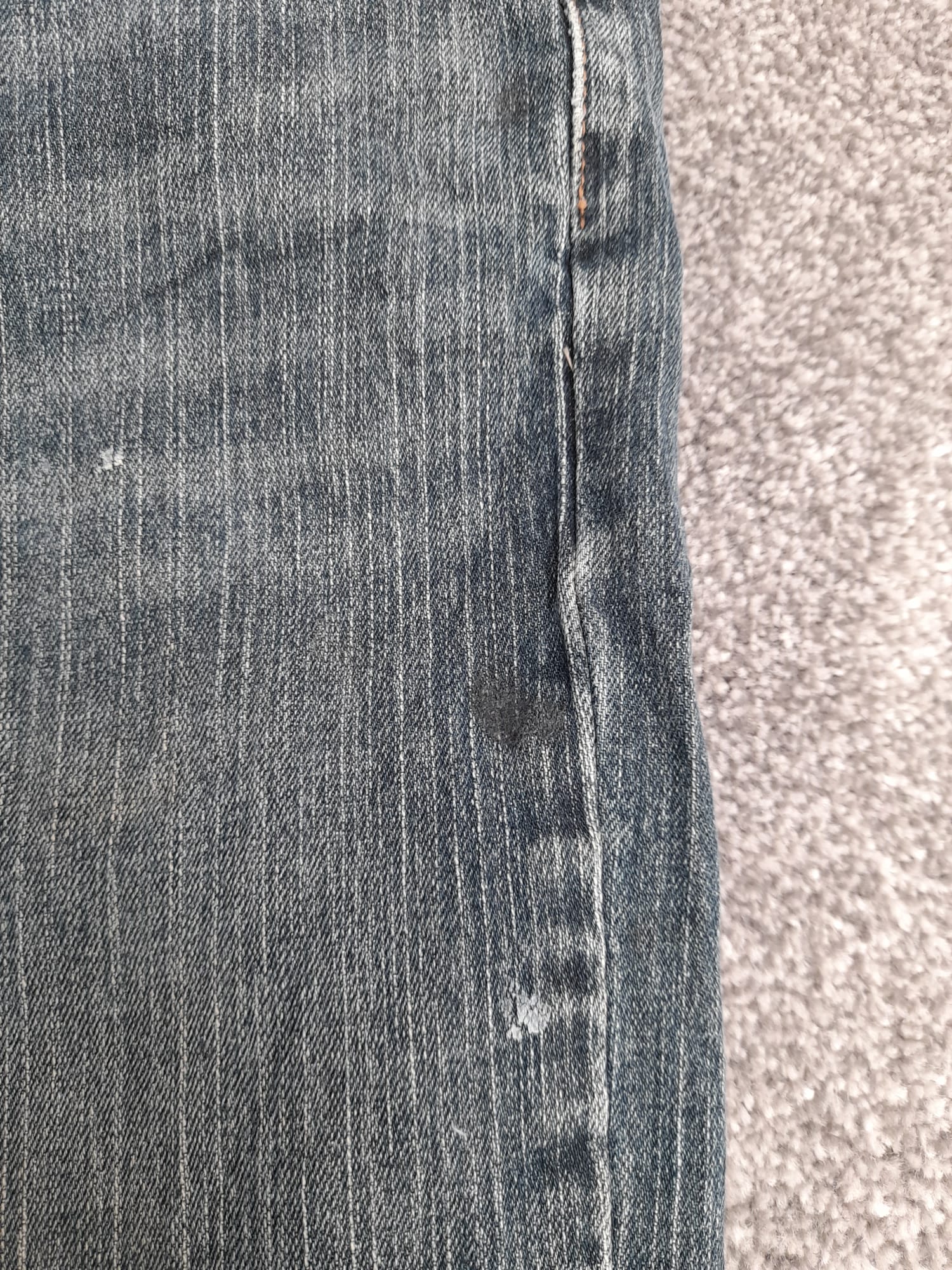 Levi's Blue Stripe Pattern Denim Jeans Red Tab 34" image 4