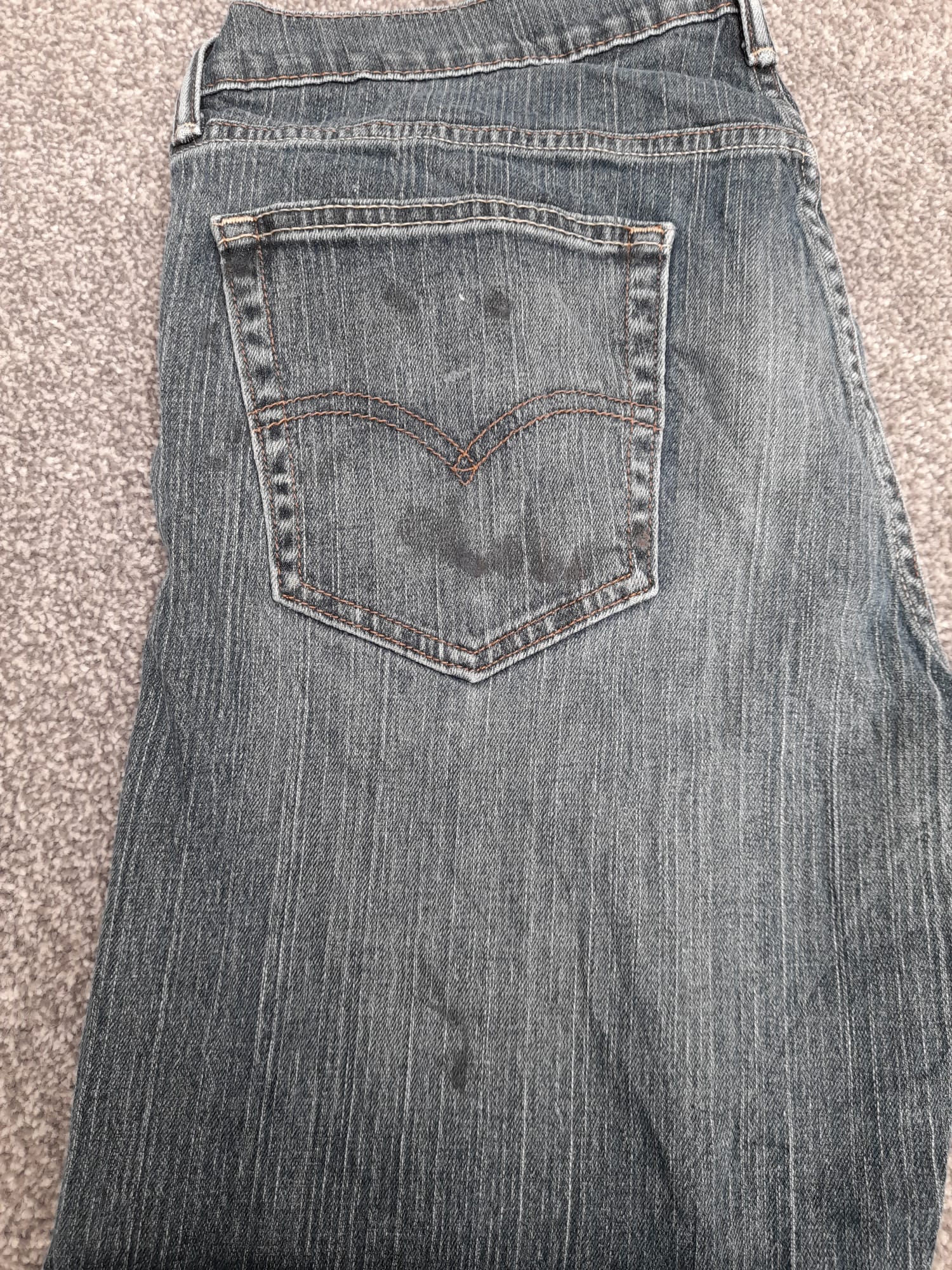 Levi's Blue Stripe Pattern Denim Jeans Red Tab 34" image 5