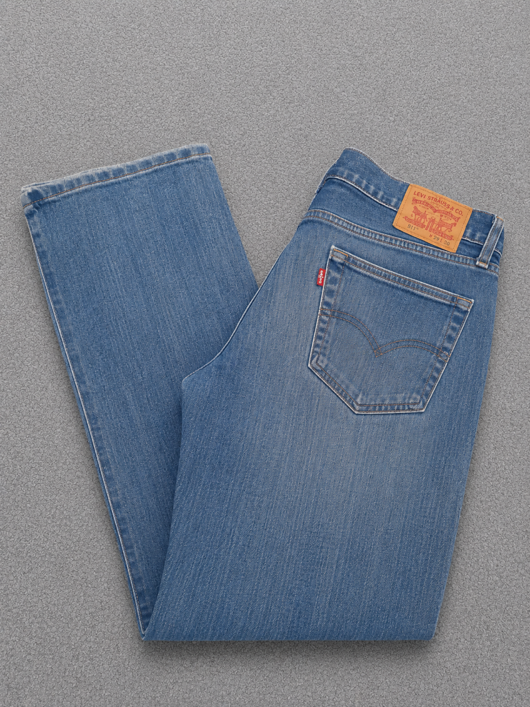 Levi's Blue Denim 514 Slim Straight Jeans Red Tab 29"
