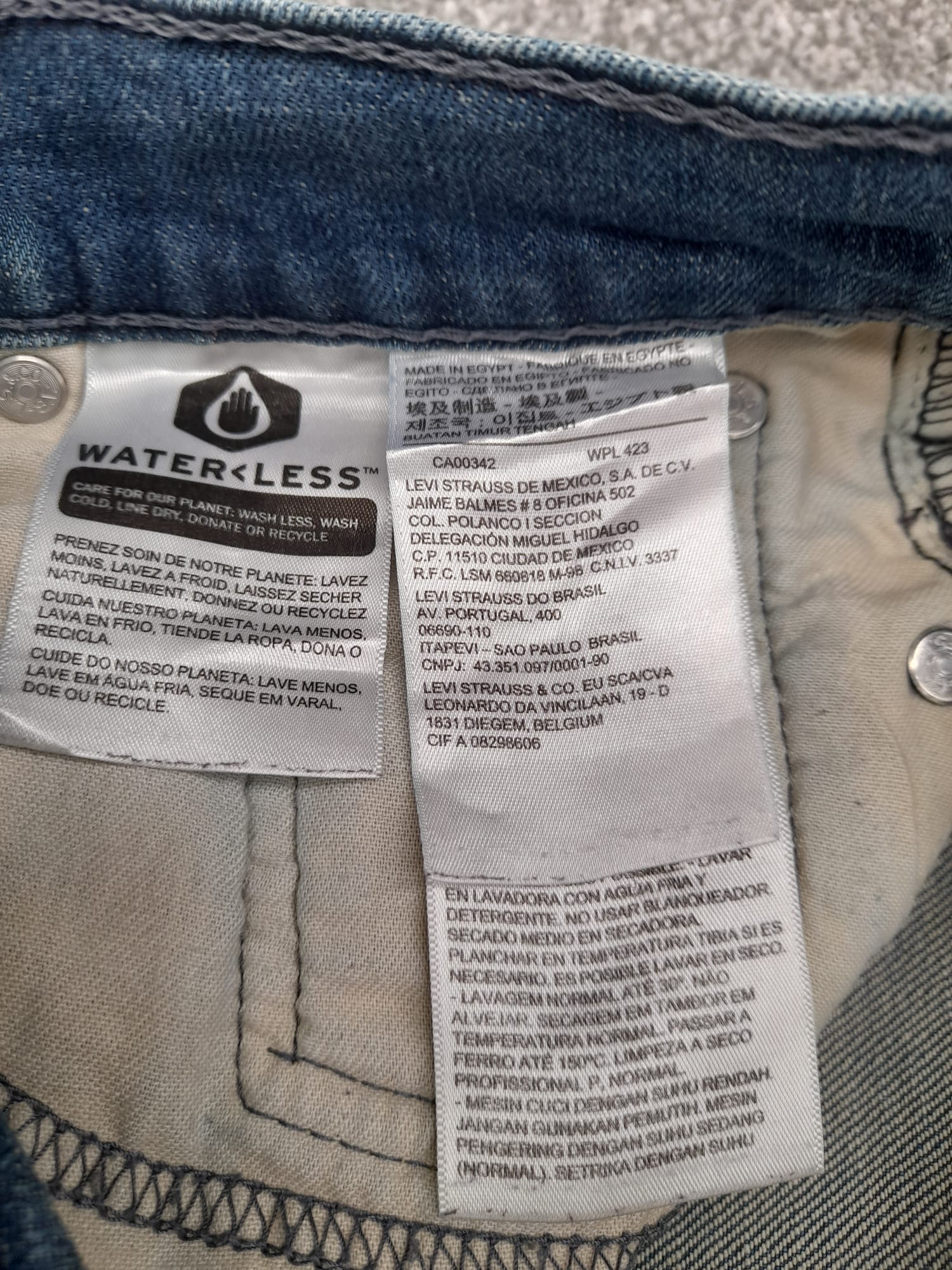 Levi's Blue Denim 514 Slim Straight Jeans Red Tab 29" image 4