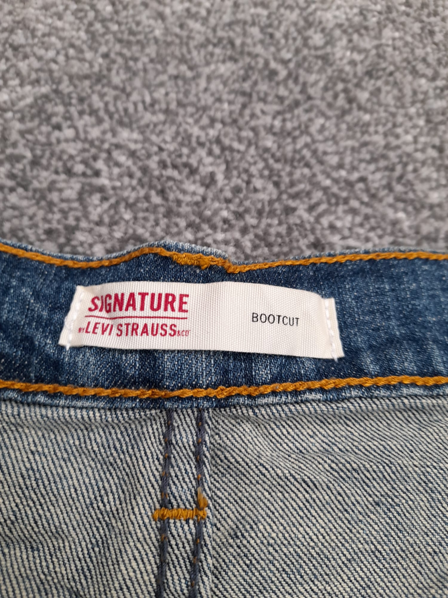 Levi's Blue Signature Bootcut Denim Jeans 36" image 4