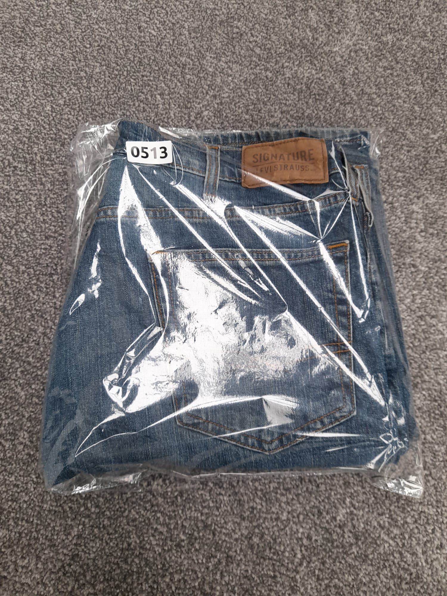 Levi's Blue Signature Bootcut Denim Jeans 36" image 8