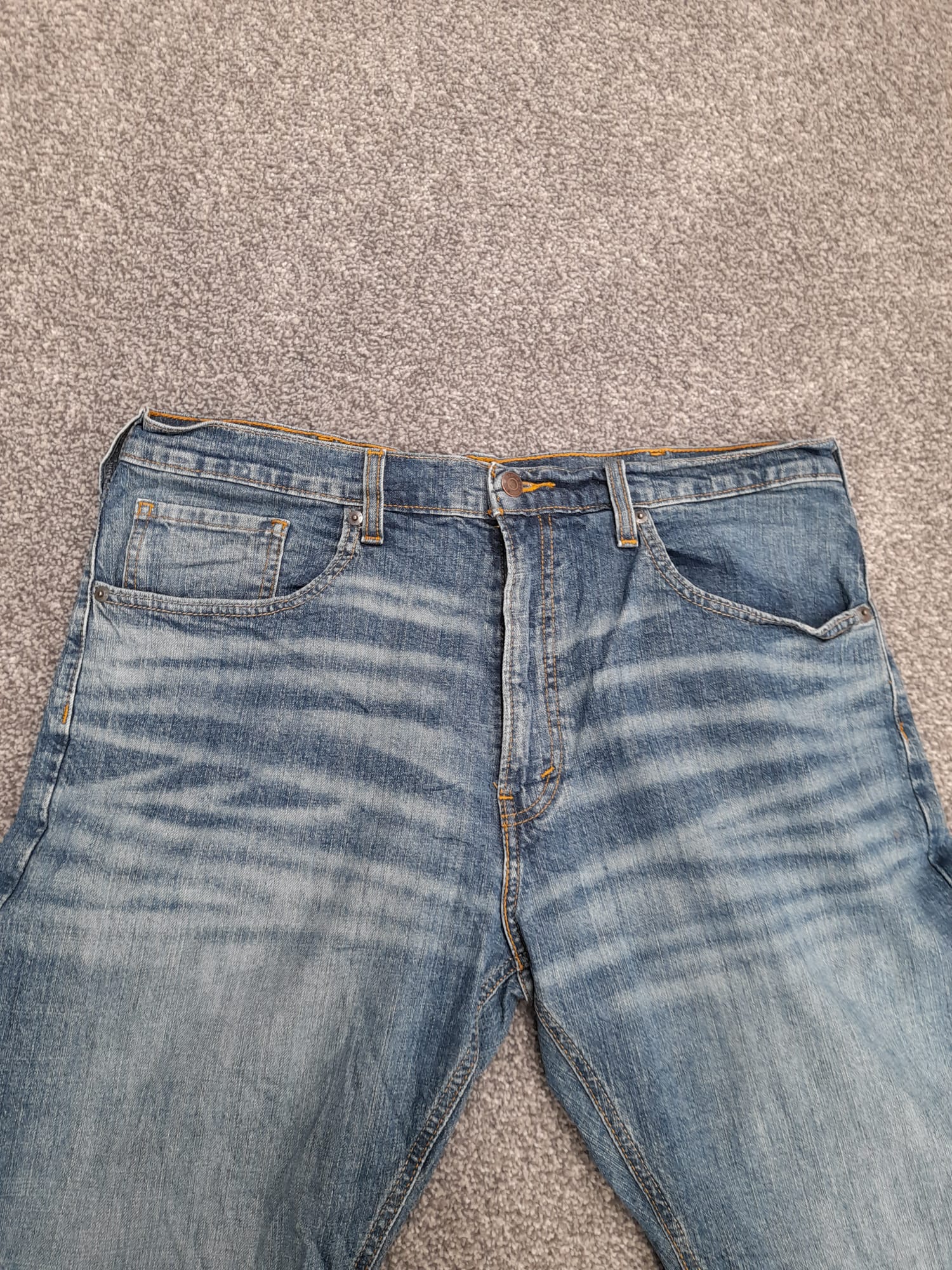 Levi's Blue Signature Bootcut Denim Jeans 36" image 9