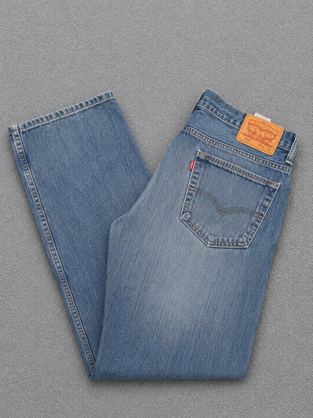 Levi's Blue 569 Loose Fit Jeans Red Tab 34"