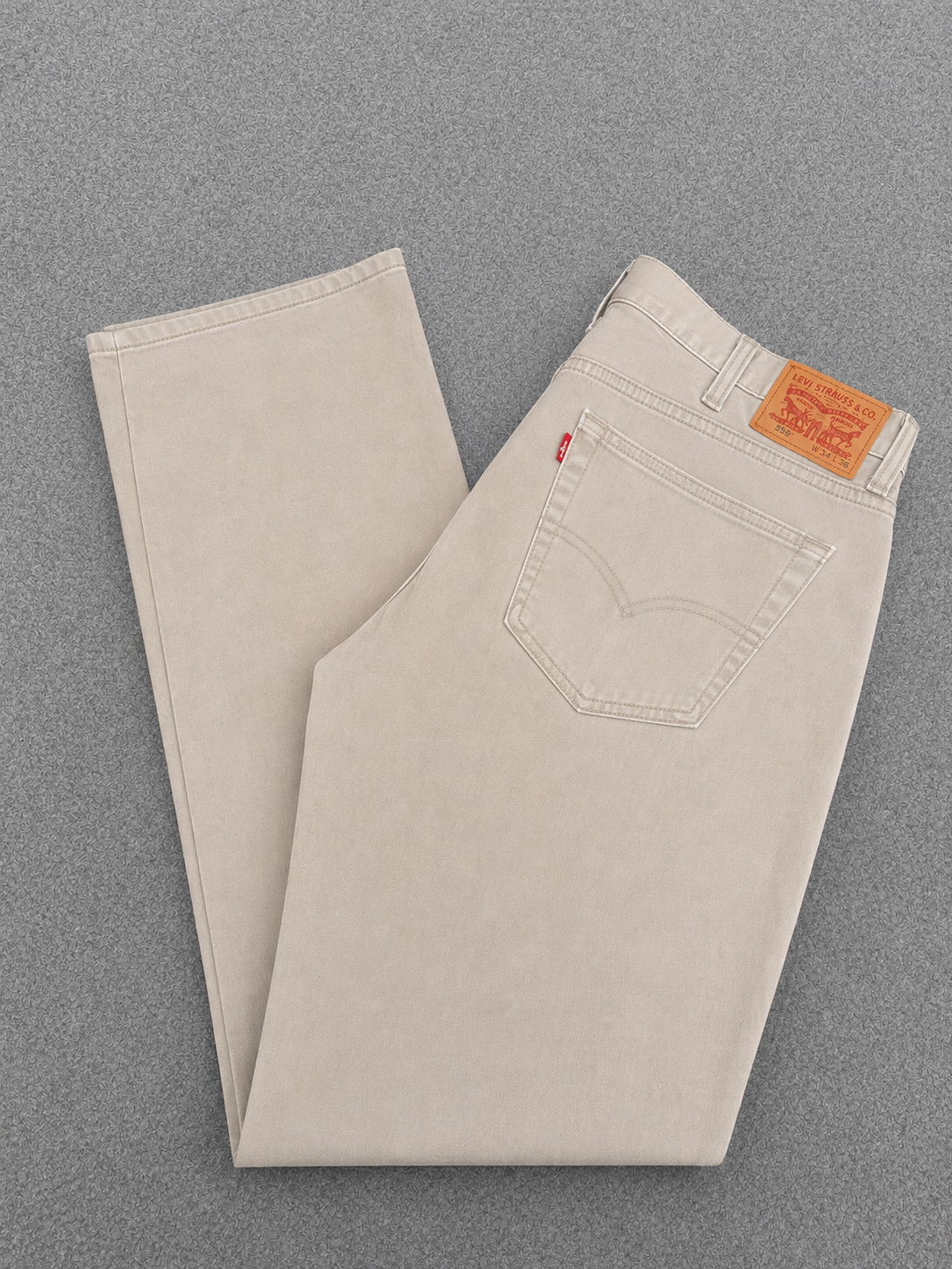 Levi's 559 Beige Denim Jeans Casual Pants Red Tab 38"