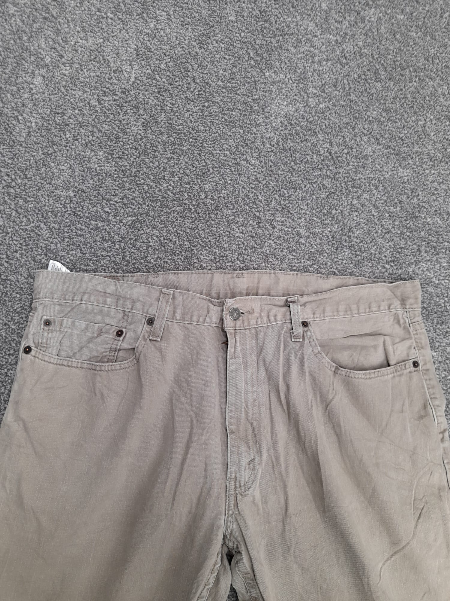 Levi's 559 Beige Denim Jeans Casual Pants Red Tab 38" image 3