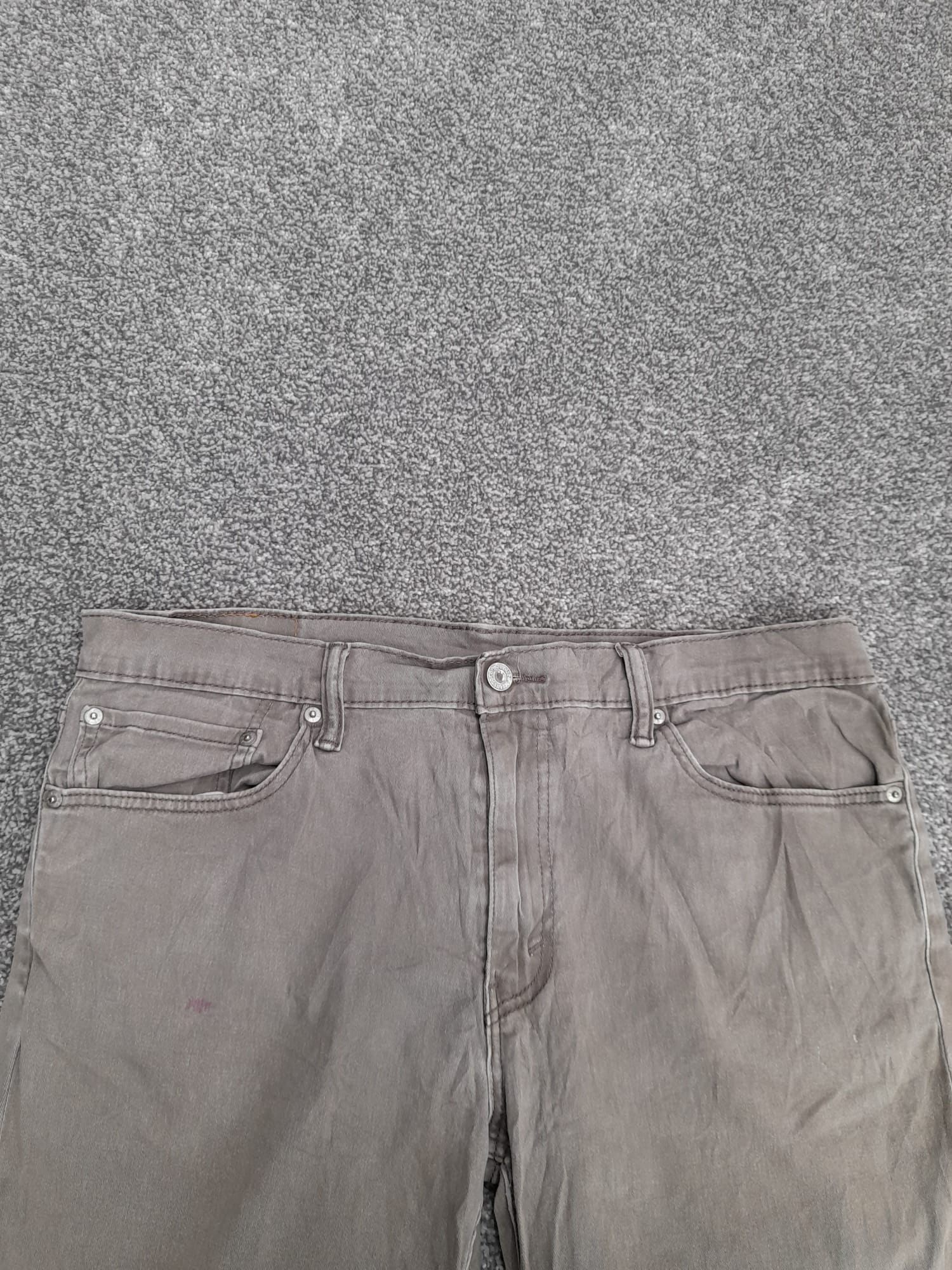 Levi's Grey 511 Slim Fit Jeans White tab 36" image 3