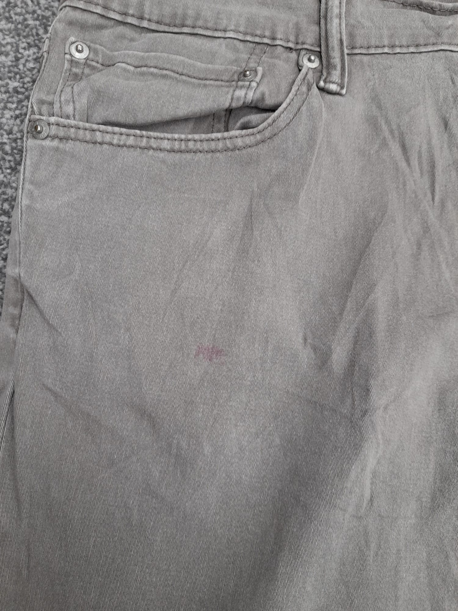 Levi's Grey 511 Slim Fit Jeans White tab 36" image 5