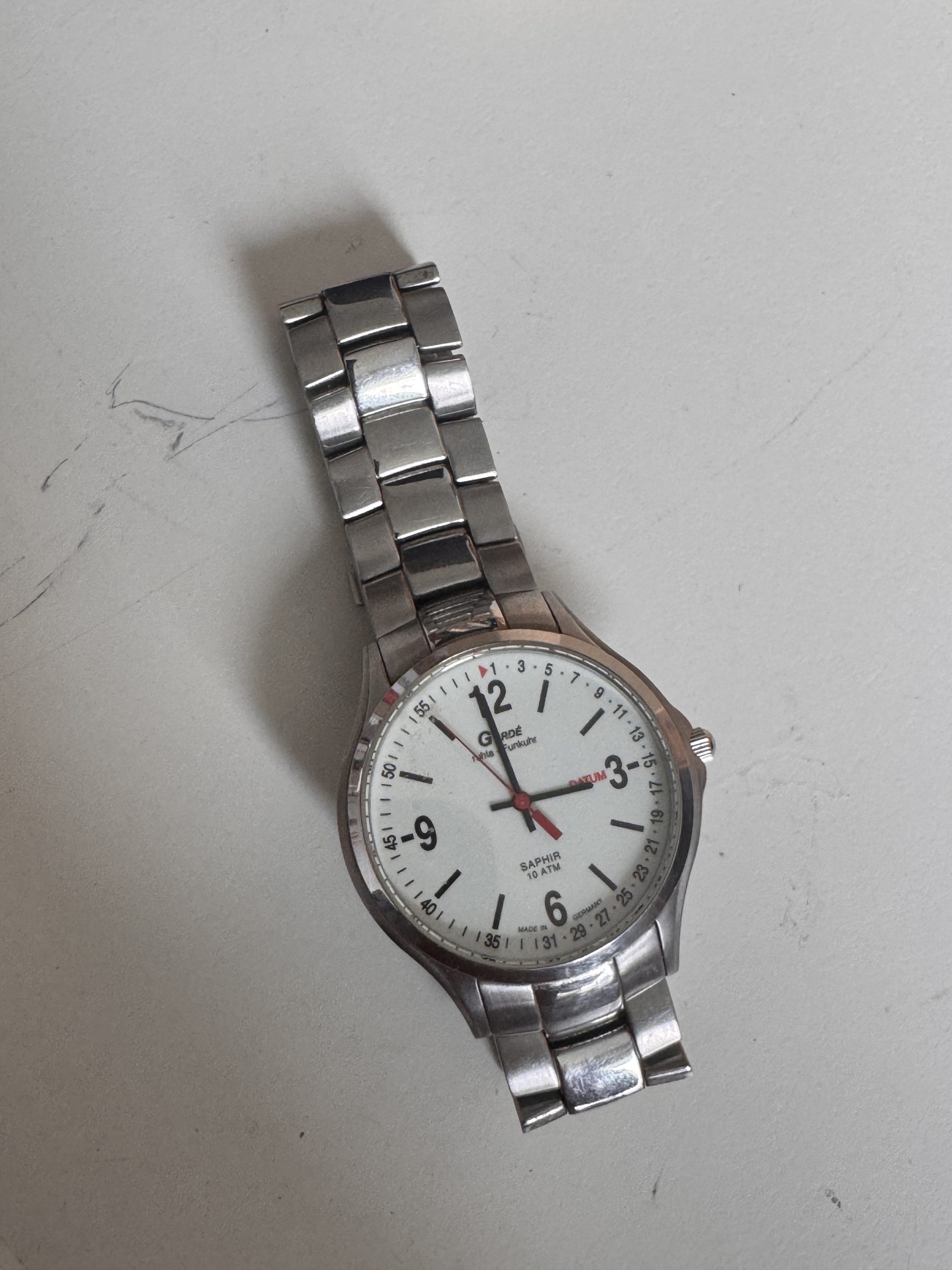 Garde Germany White Dial Stainless Steel Watch