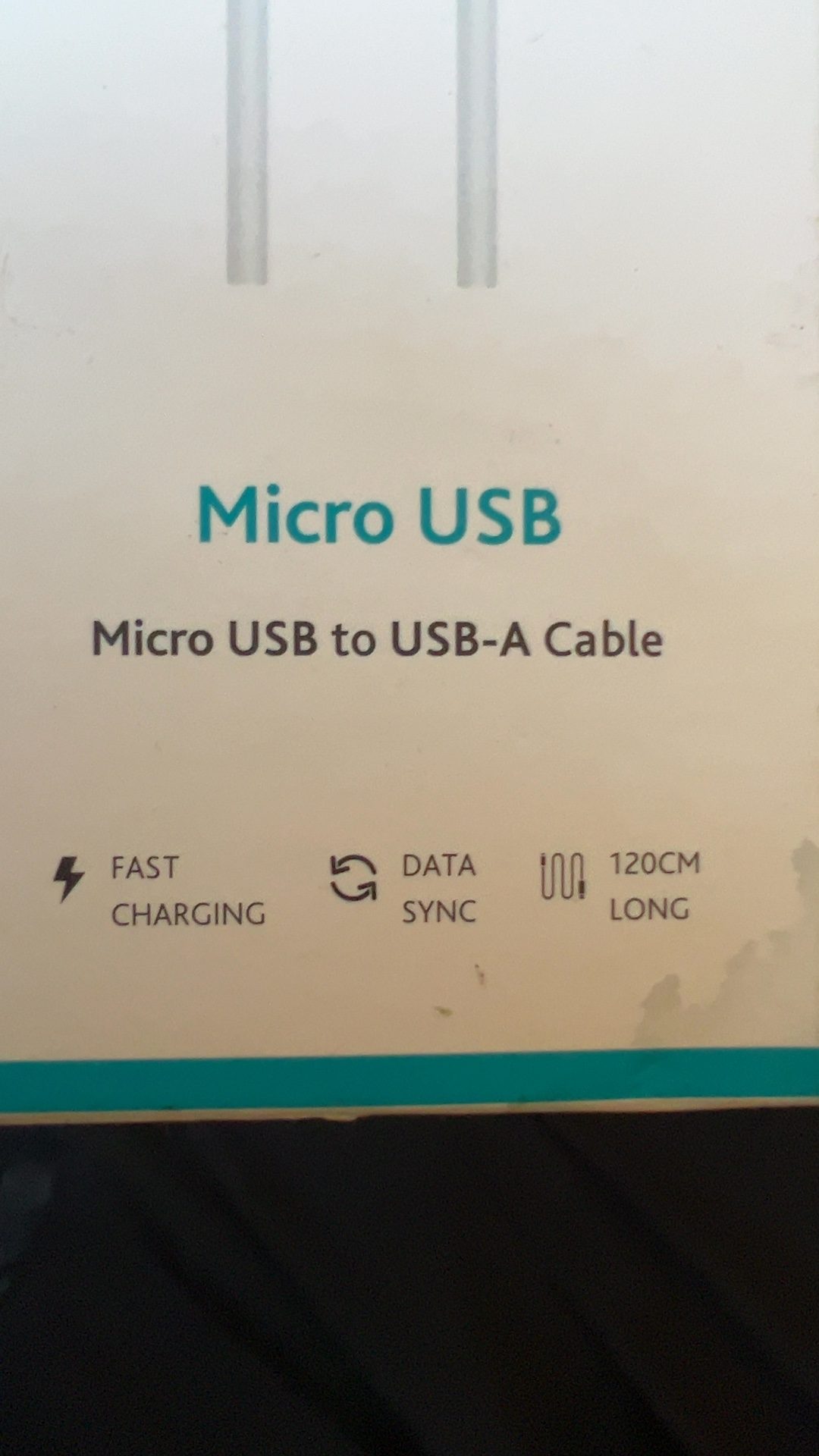 ttec White Micro USB to USB-A Cable 120cm Fast Charging Data Sync image 3