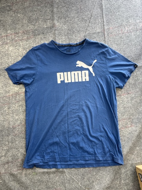 Puma Blue Logo T Shirt XL