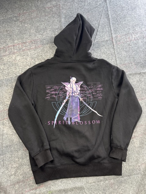 H&M Black Hoodie Spirit Blossom Graphic Large league of legends image 5