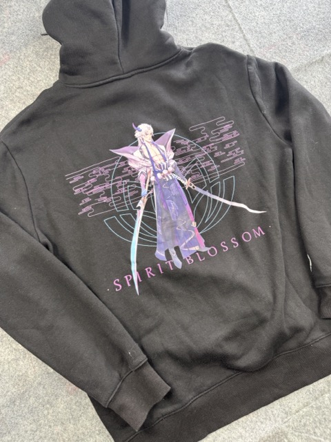 H&M Black Hoodie Spirit Blossom Graphic Large league of legends image 6